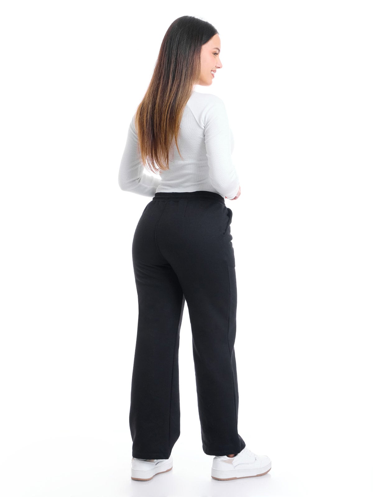PANTALÓN DE BUZO WIDE LEG MUJER METAL JEANS KENIA - 4