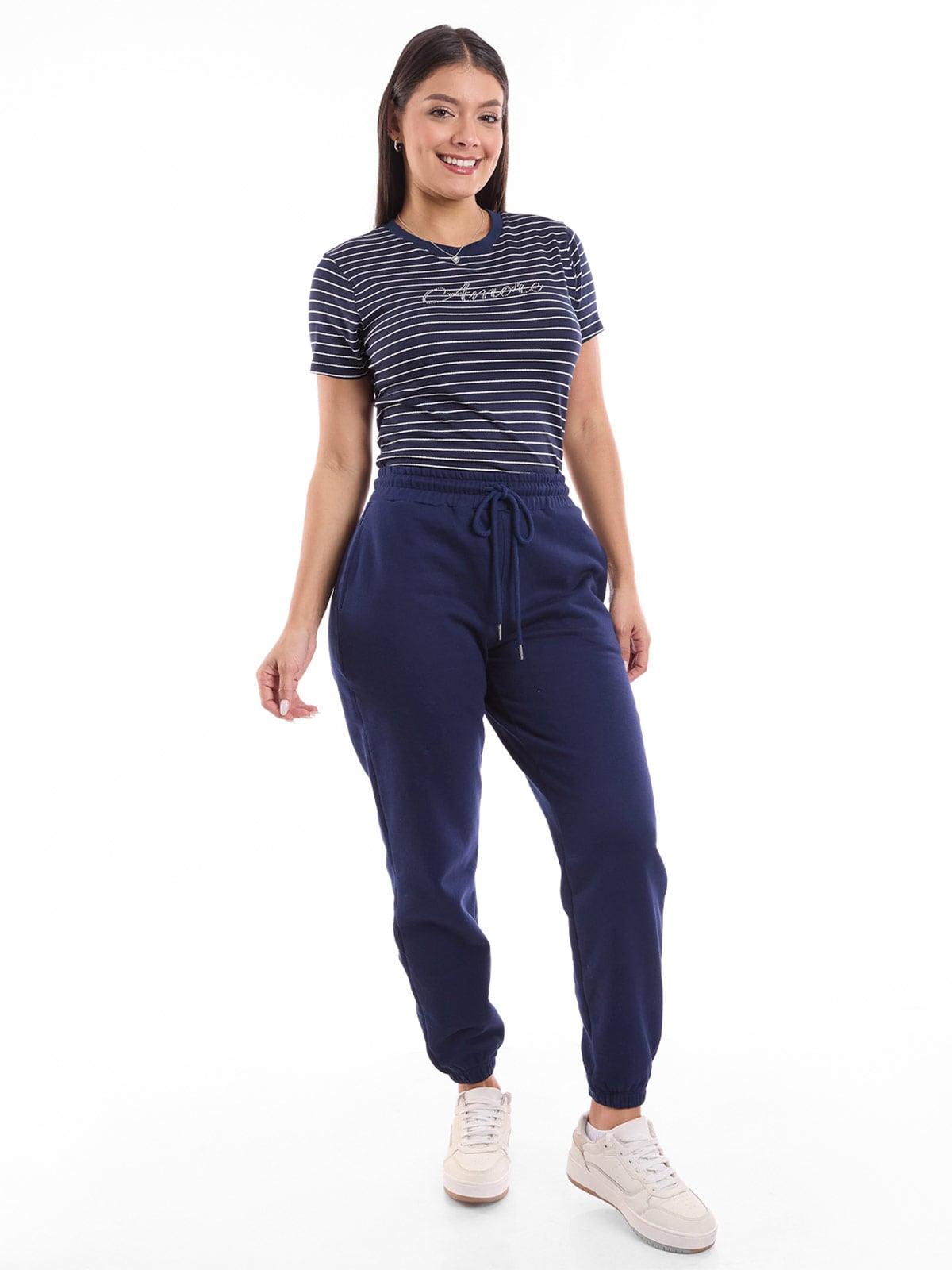 PANTALÓN DE BUZO JOGGER MUJER METAL JEANS ALESSIA - 1