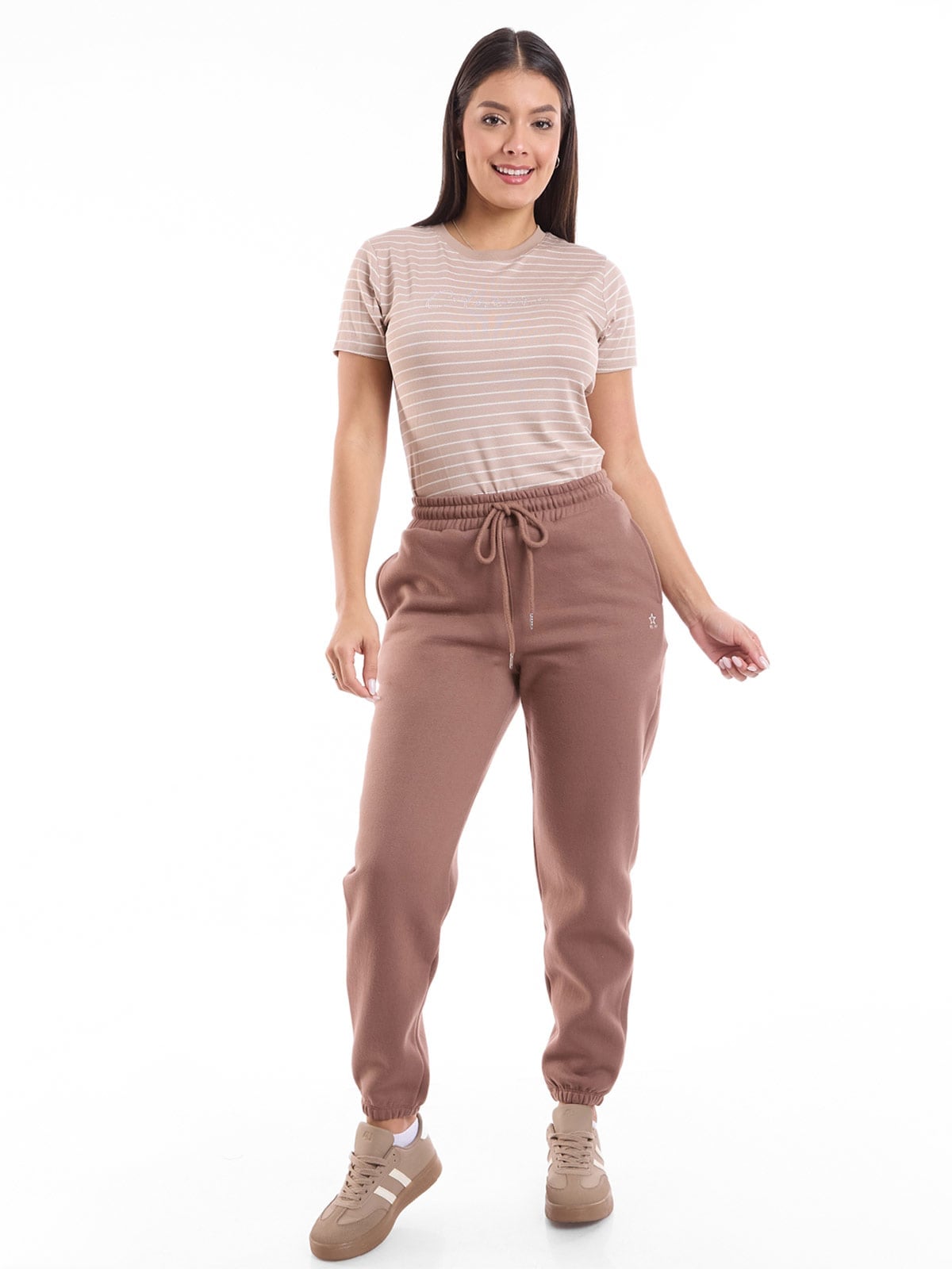 PANTALÓN DE BUZO JOGGER MUJER METAL JEANS ALESSIA - 1