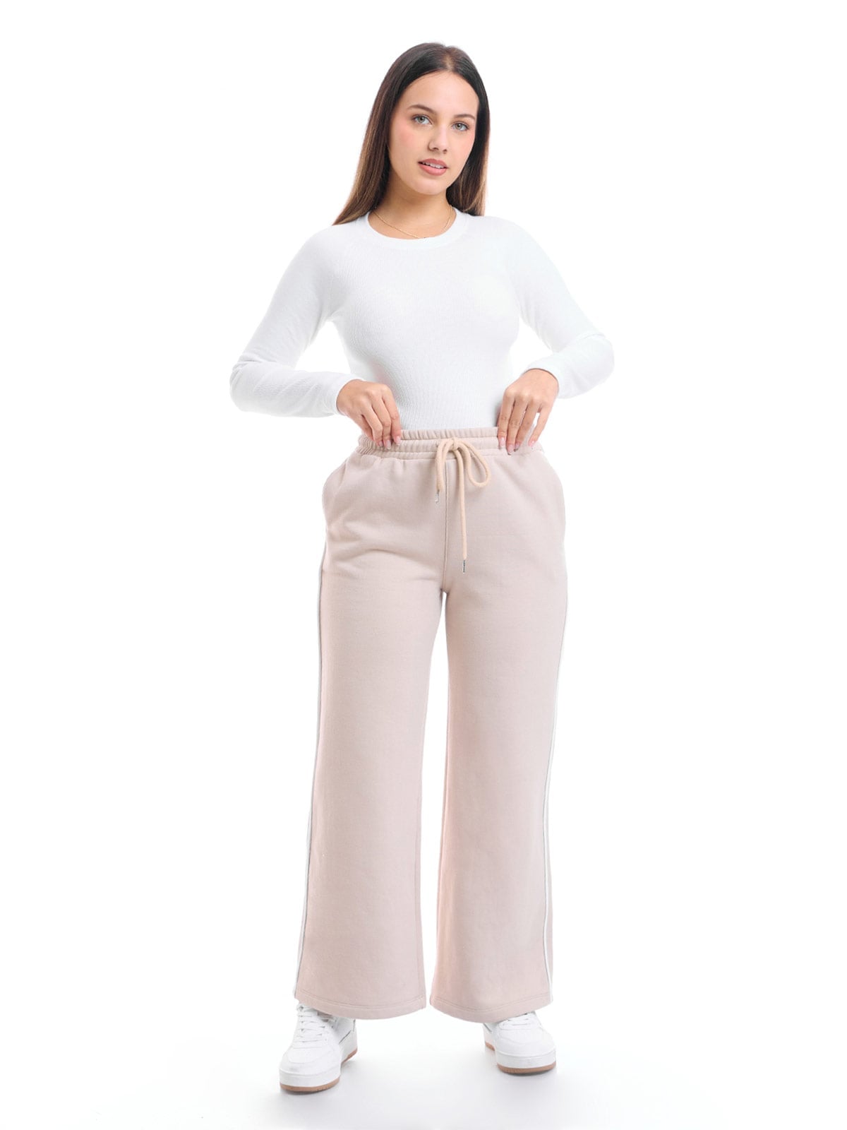 PANTALÓN DE BUZO STRAIGHT FIT MUJER METAL JEANS FRANCIA - 1