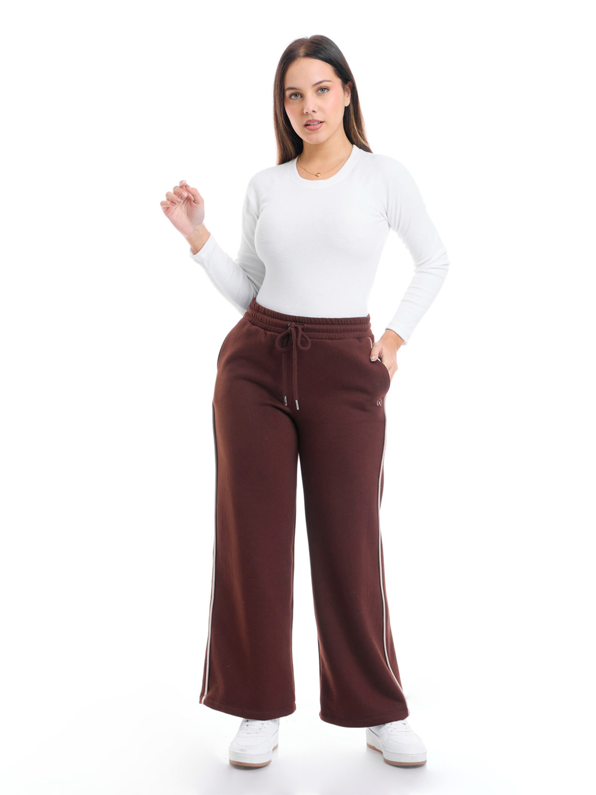 PANTALÓN DE BUZO STRAIGHT FIT MUJER METAL JEANS FRANCIA - 1