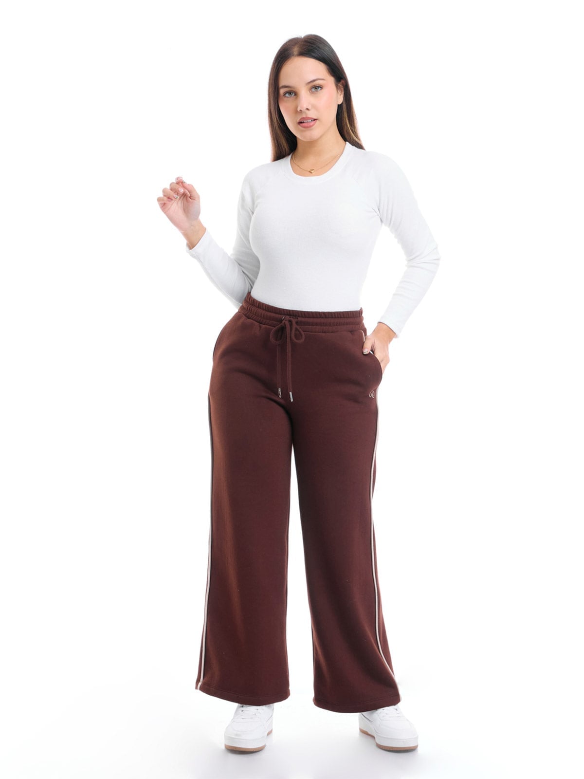 PANTALÓN DE BUZO STRAIGHT FIT MUJER METAL JEANS FRANCIA - 1