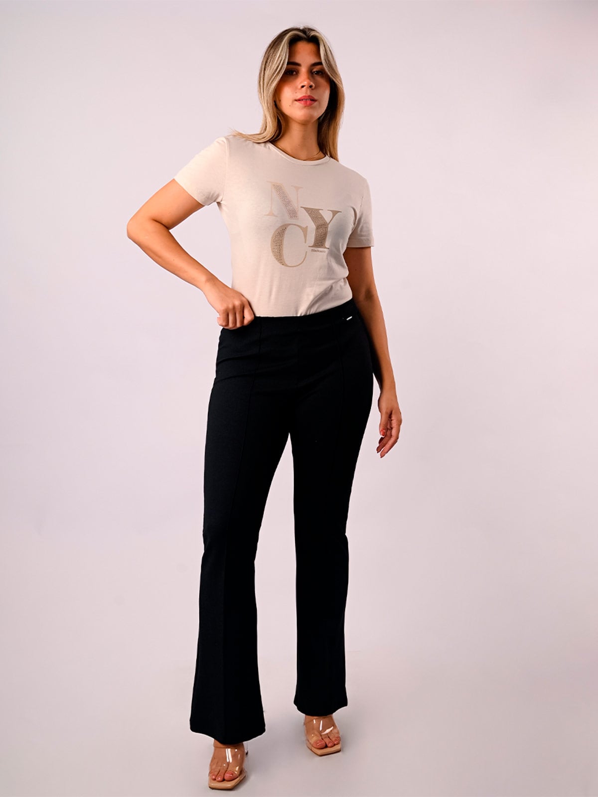 PANTALÓN MUJER BLACKOUT CRISTAL - 1