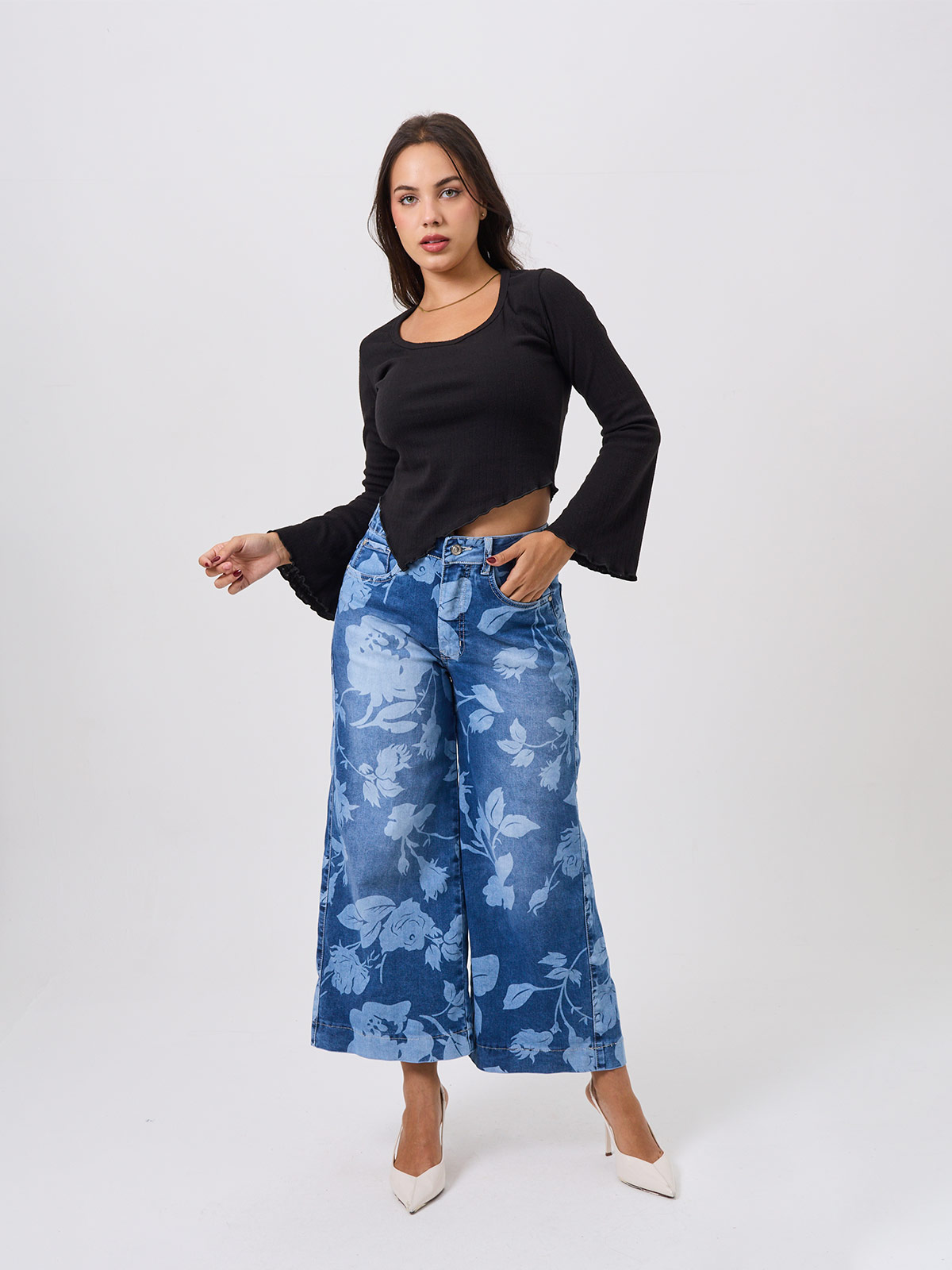 JEANS CULOTTE MUJER ALEJANDRA BAIGORRIA KEYSI - 1