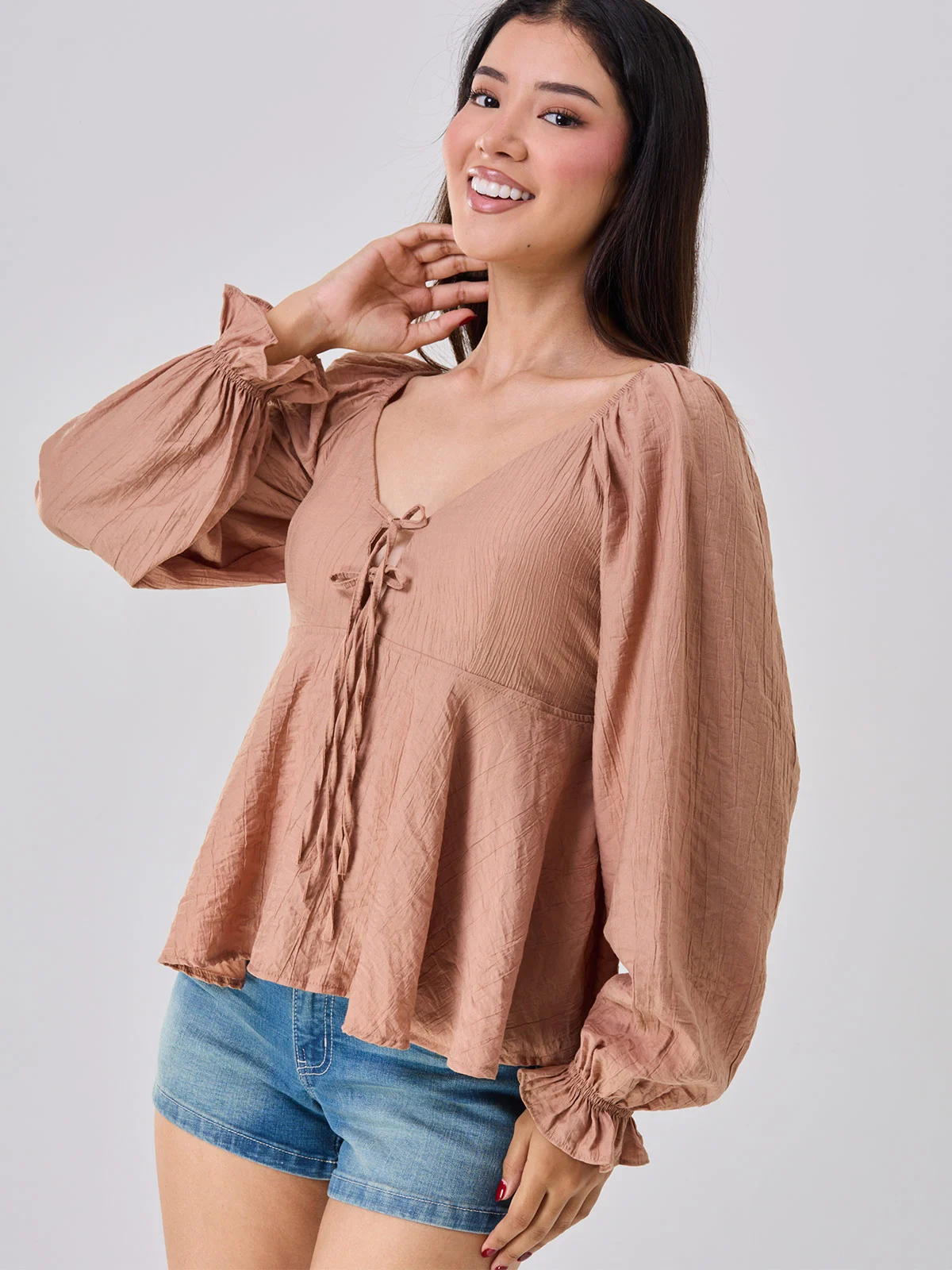 BLUSA MANGA LARGA MUJER ALEJANDRA BAIGORRIA CIELO - 1