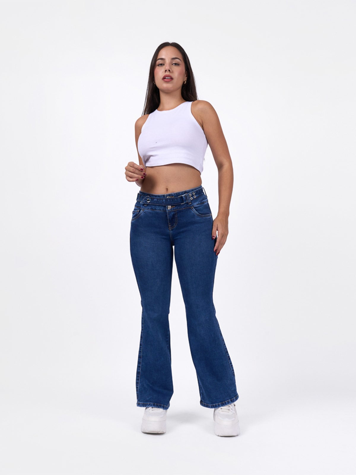 JEANS FLARE MUJER BRONCO SALMA - 1