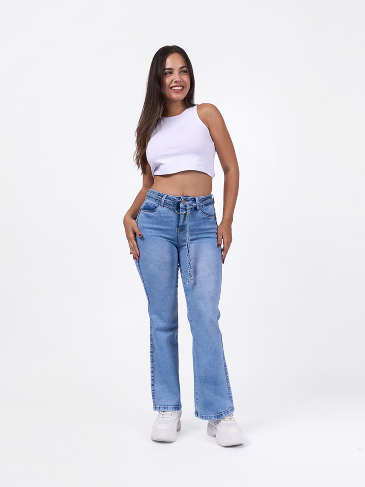 JEANS FLARE MUJER BRONCO BELY - 1