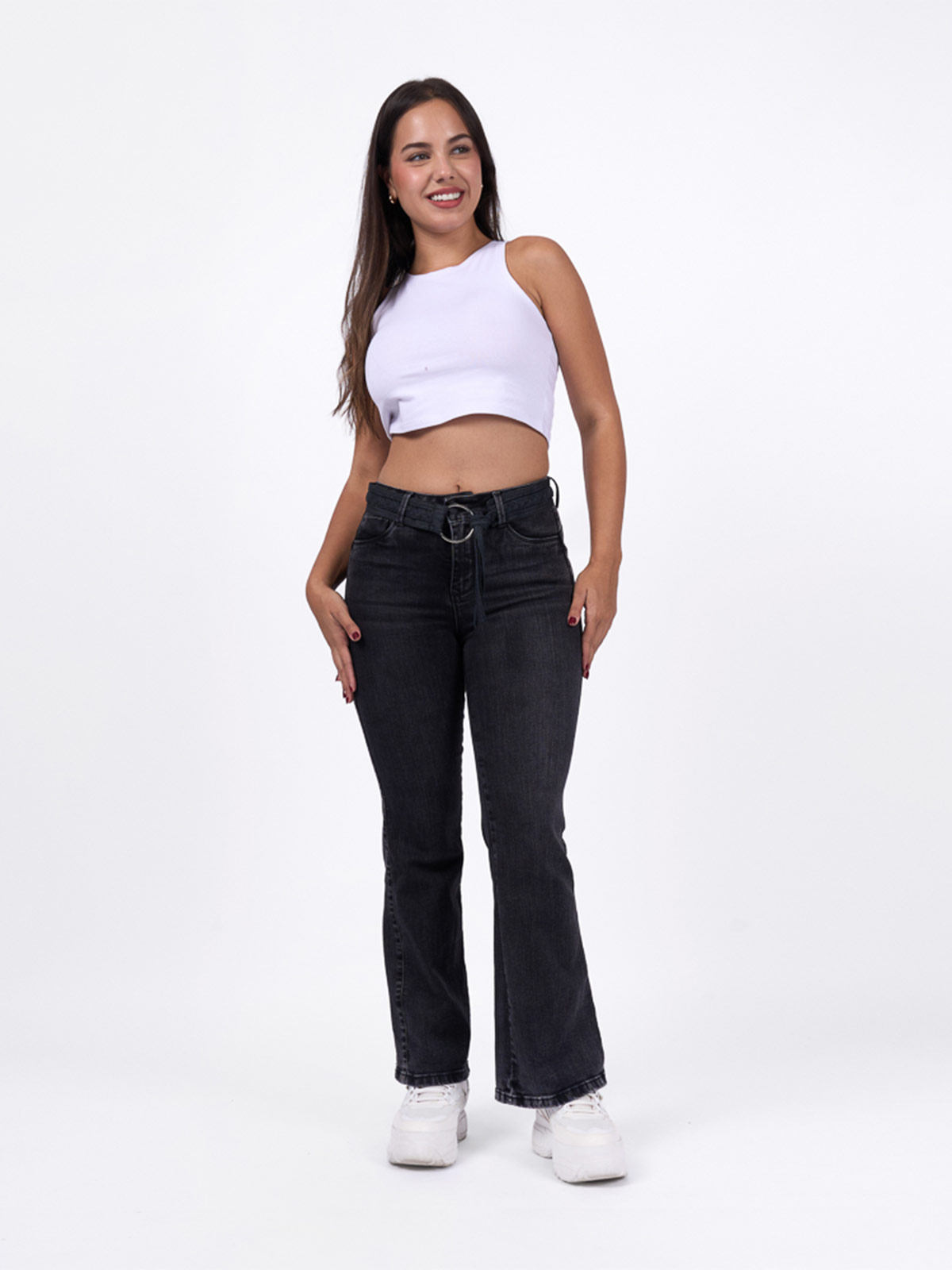 JEANS FLARE MUJER BRONCO BELY - 1