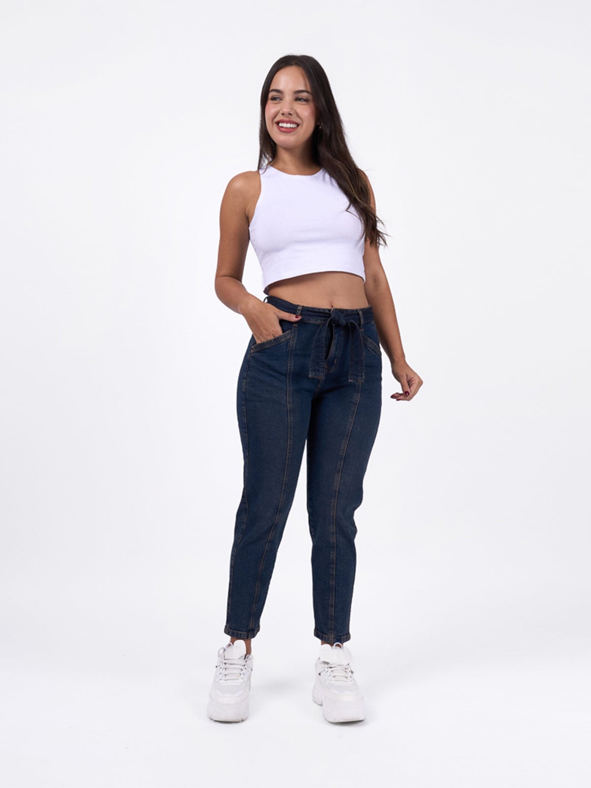 JEANS MOM MUJER BRONCO IZA - 1