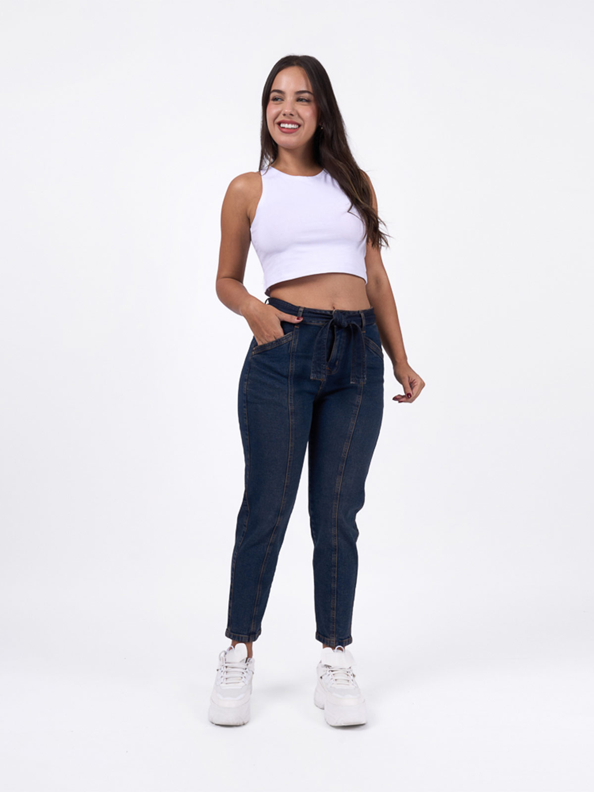 JEANS MOM MUJER BRONCO IZA - 1