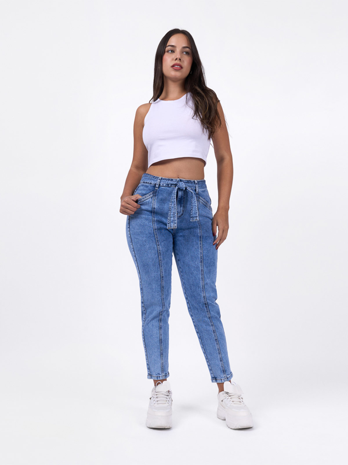 JEANS MOM MUJER BRONCO IZA - 1