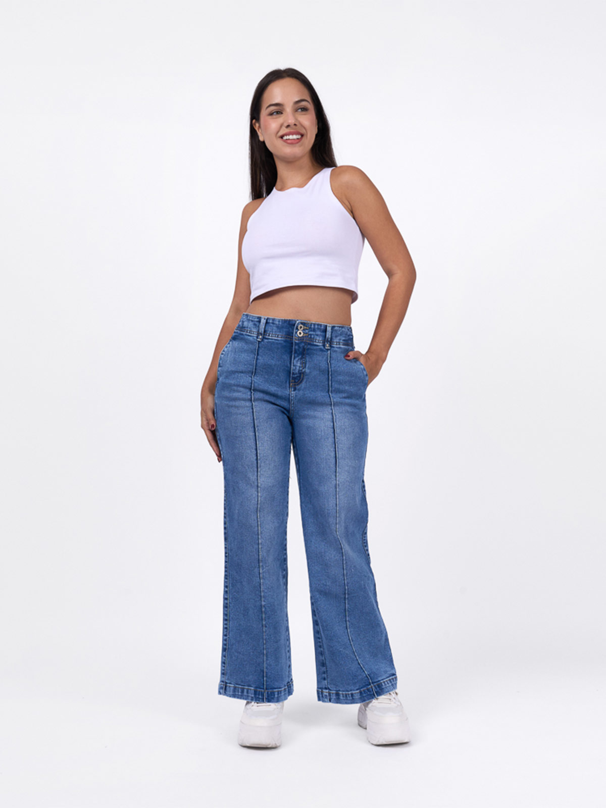 JEANS WIDELEG MUJER BRONCO DIANNA - 1