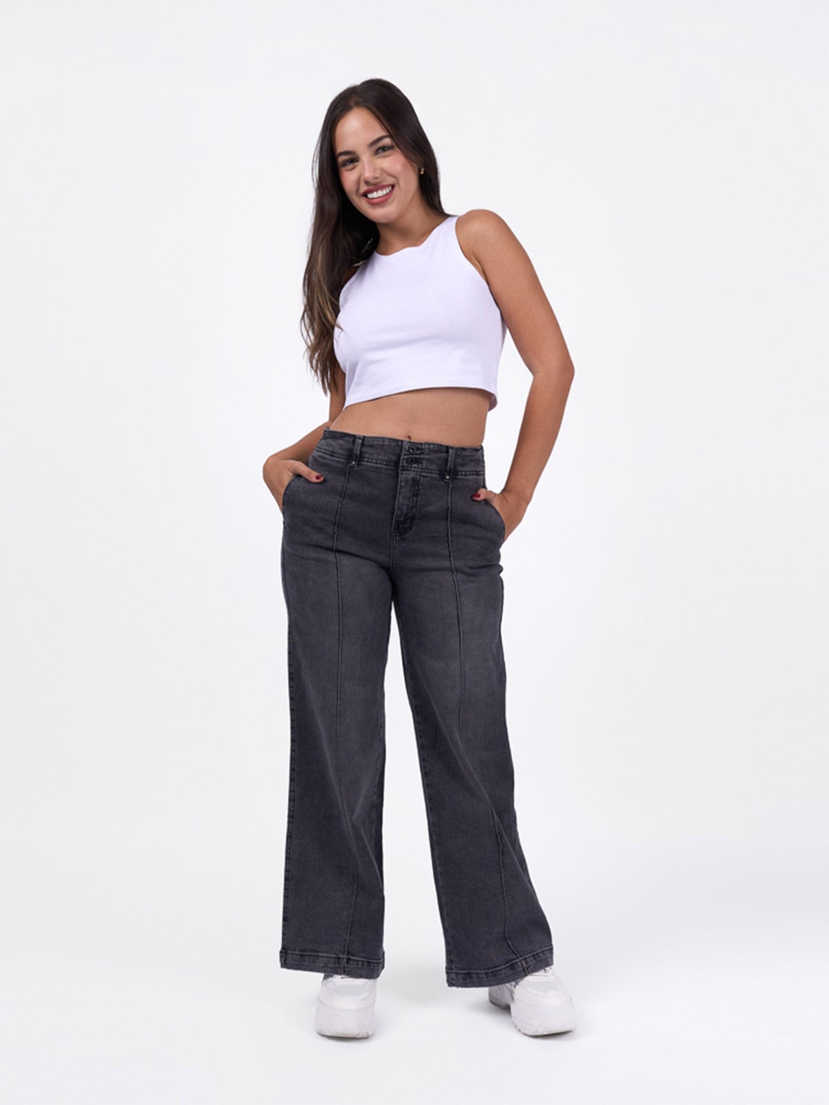 JEANS WIDELEG MUJER BRONCO DIANNA - 1