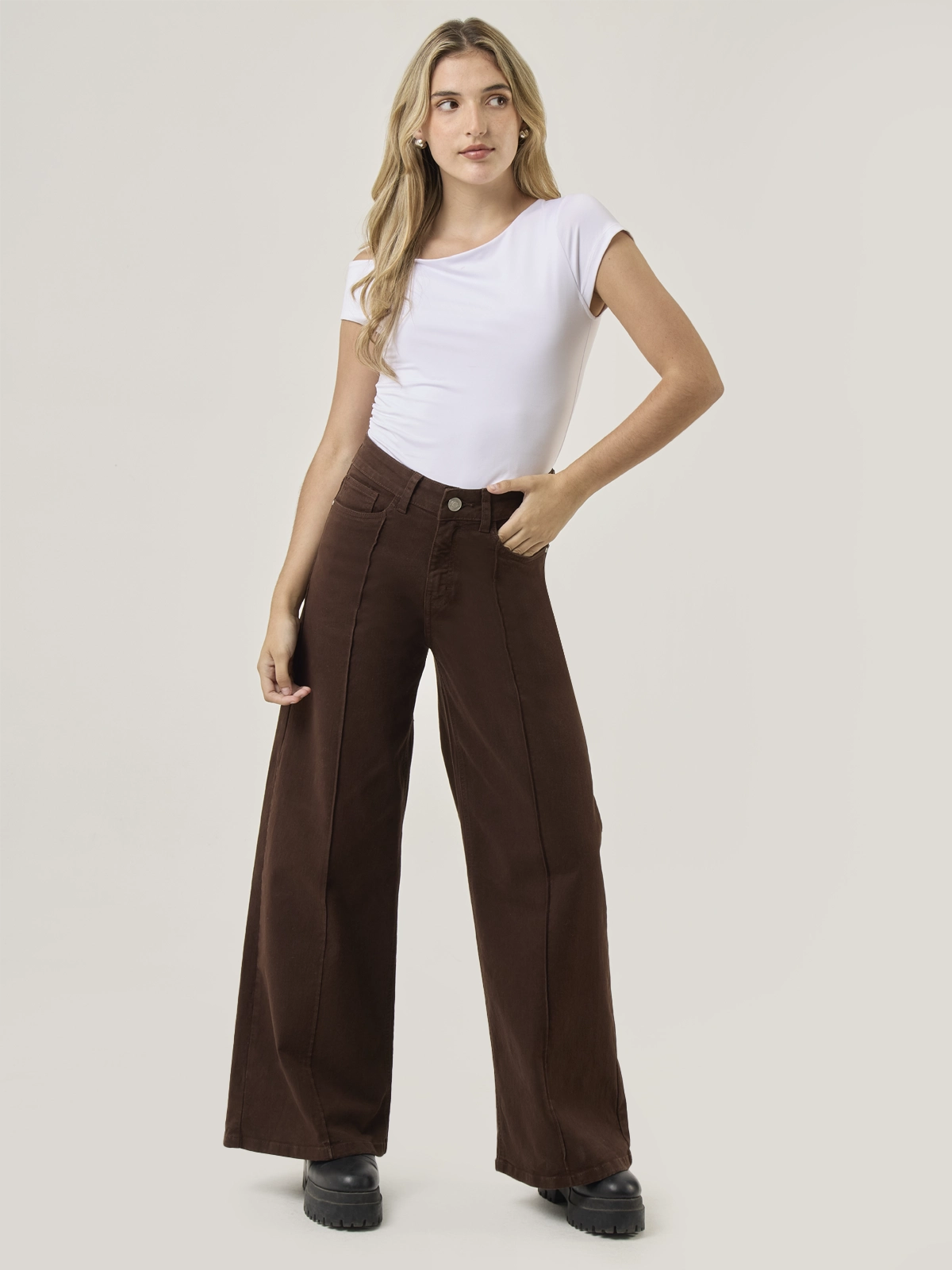 JEANS ALGODÓN REGULAR MUJER BARBADOS ADAN - 5