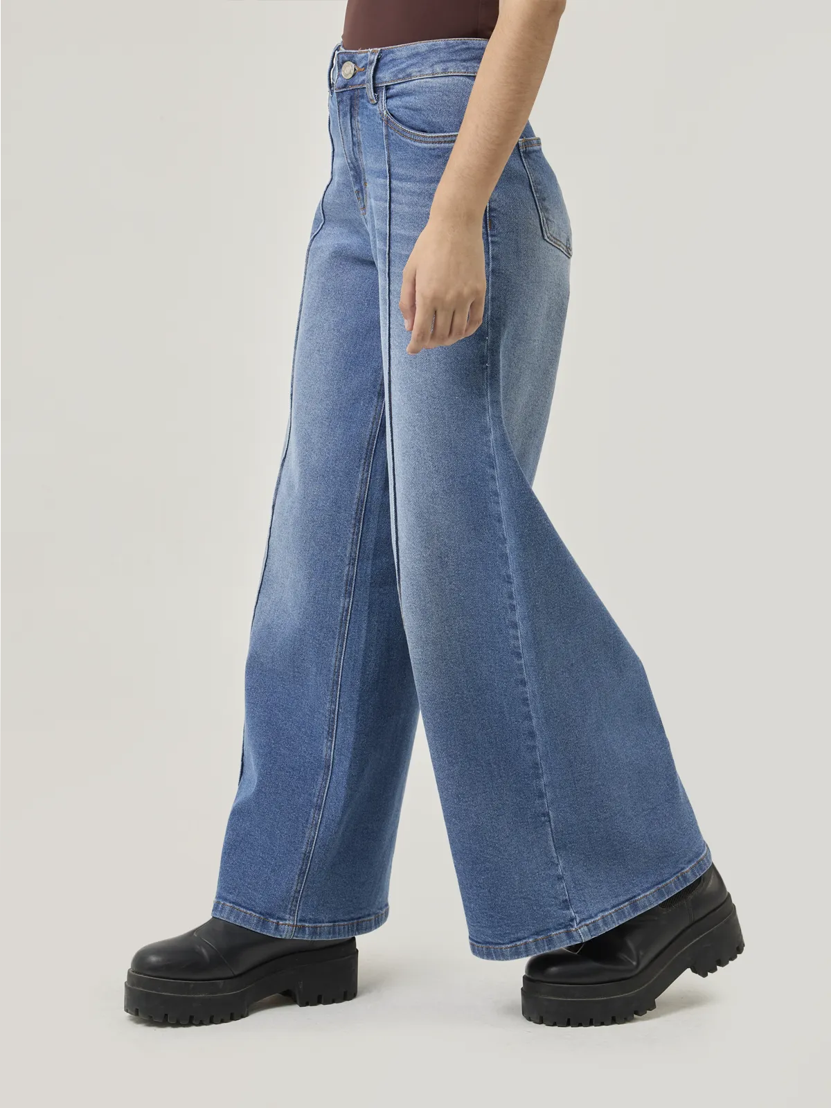 JEANS ALGODÓN REGULAR MUJER BARBADOS ADAN - 3