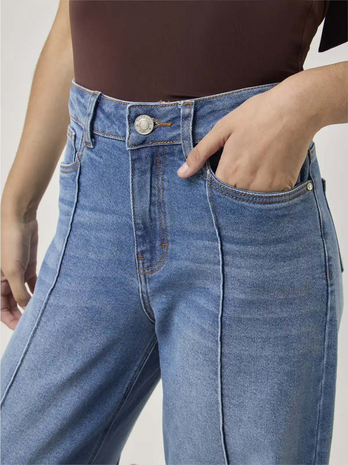 JEANS ALGODÓN REGULAR MUJER BARBADOS ADAN - 4