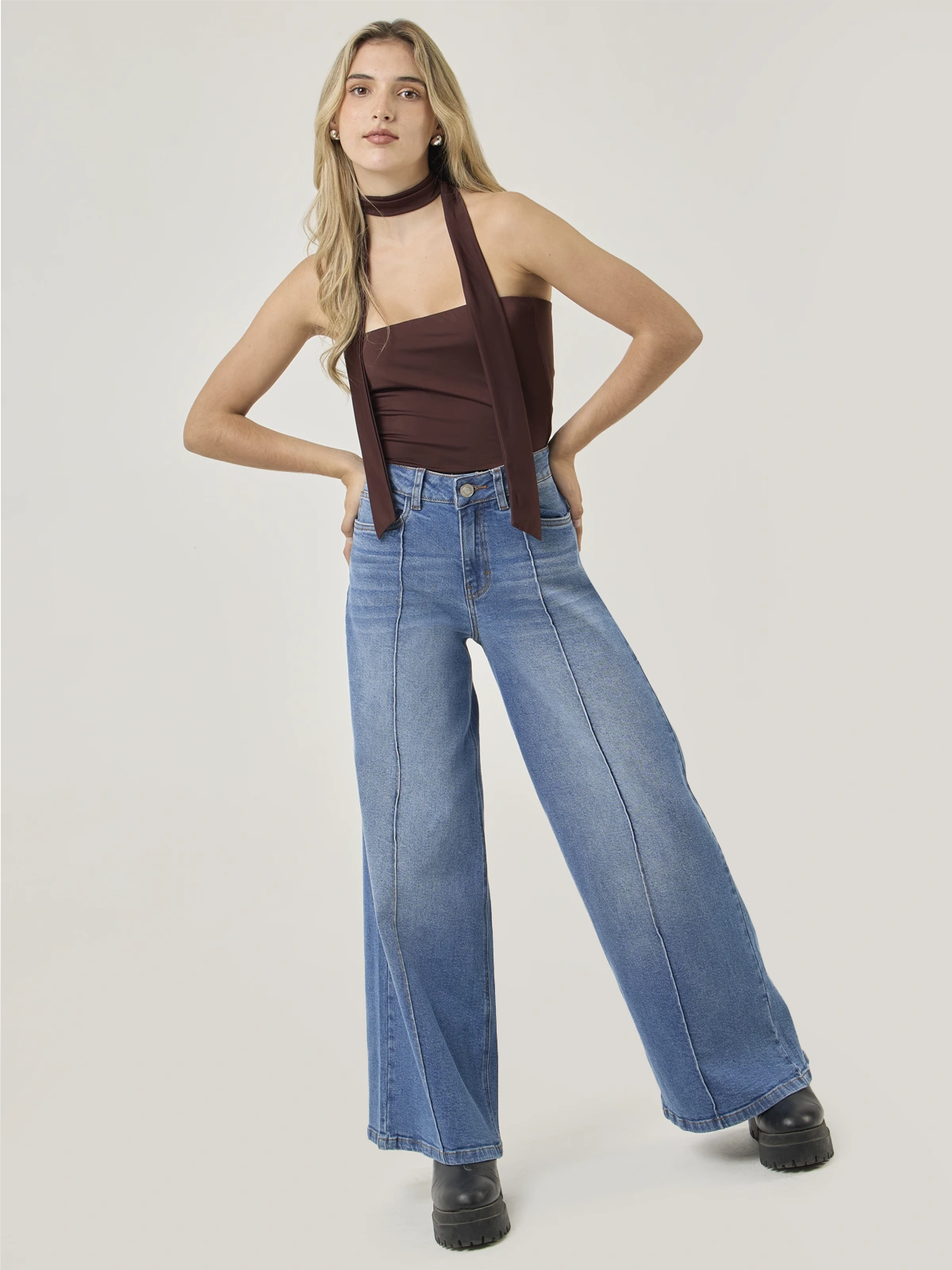 JEANS ALGODÓN REGULAR MUJER BARBADOS ADAN - 5