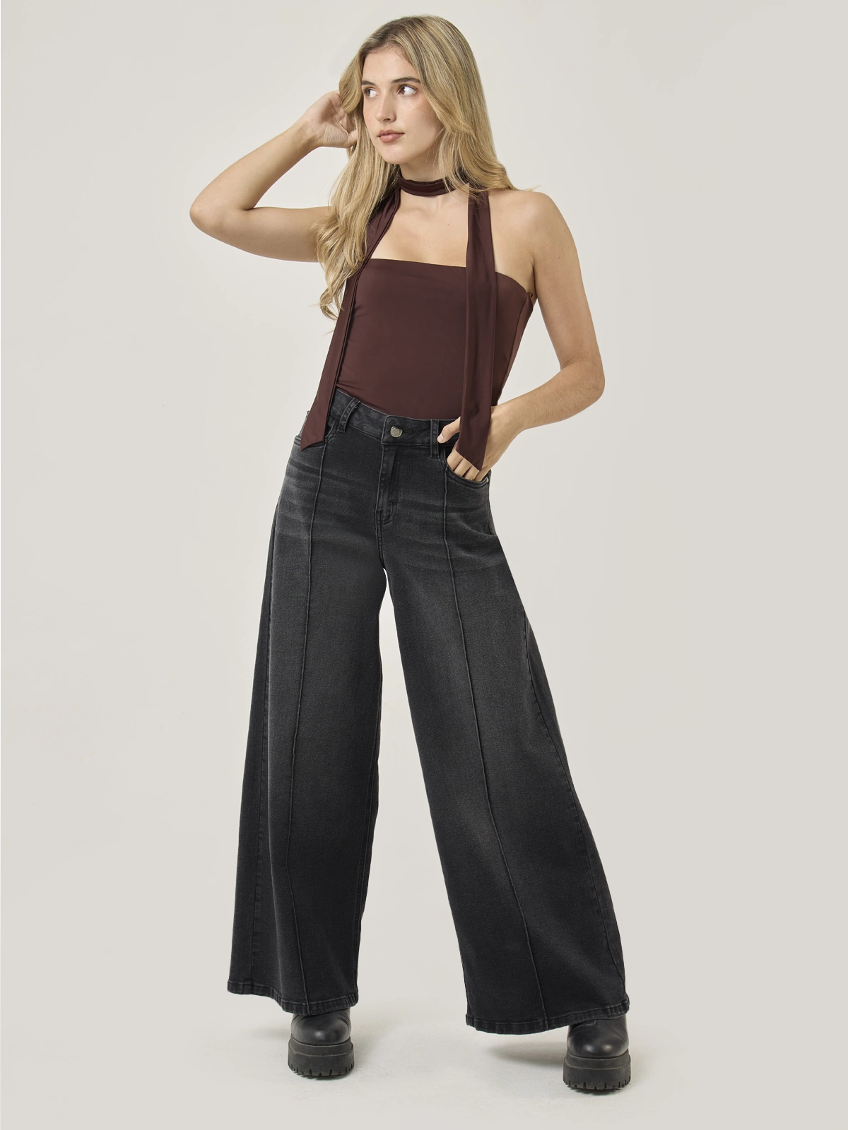 JEANS ALGODÓN REGULAR MUJER BARBADOS ADAN - 5