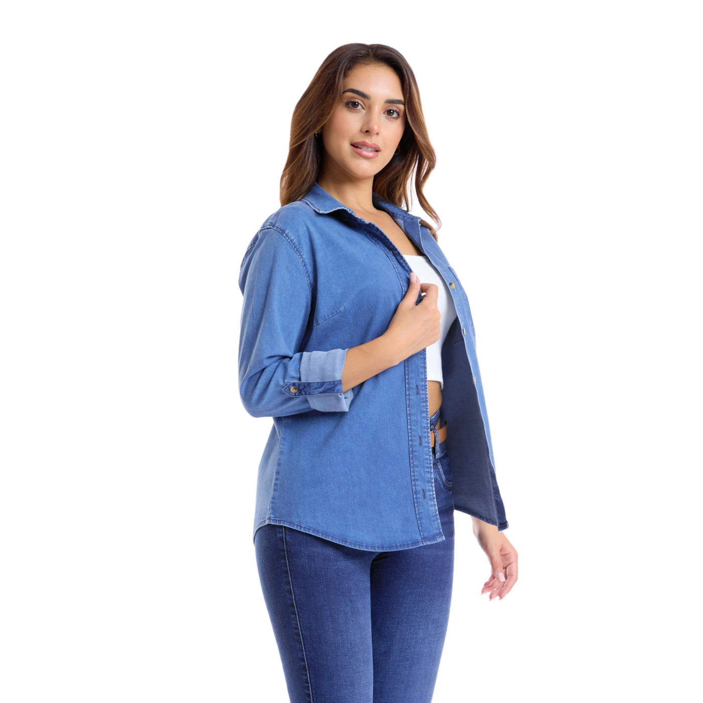 BLUSA MANGA LARGA MUJER METAL JEANS DENIM PAMELA - 2