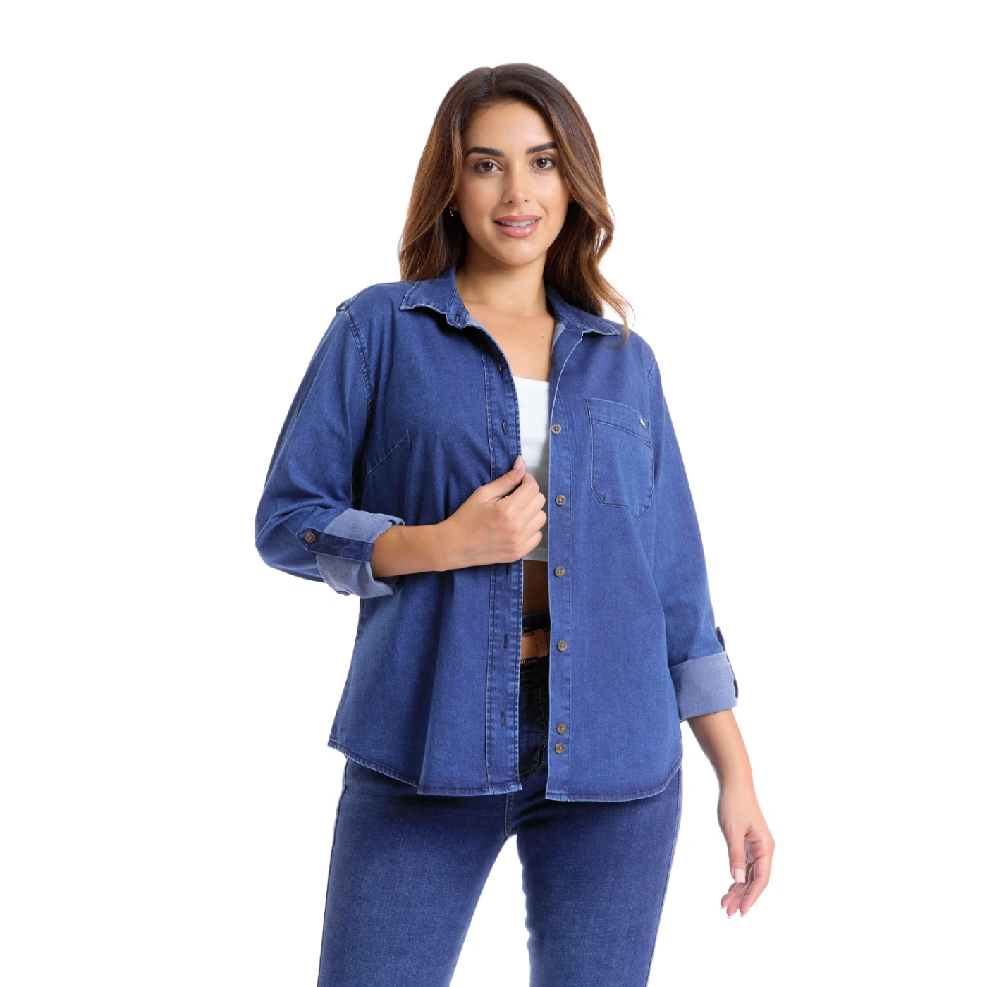 BLUSA MANGA LARGA MUJER METAL JEANS DENIM PAMELA - 2