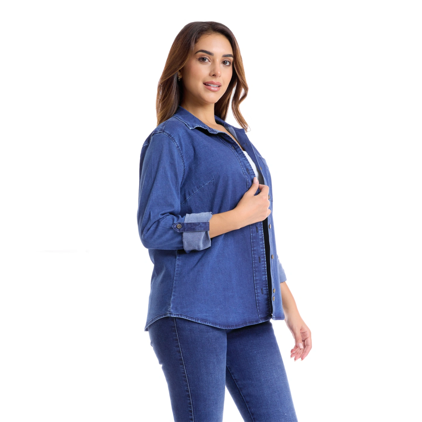 BLUSA MANGA LARGA MUJER METAL JEANS DENIM PAMELA - 3