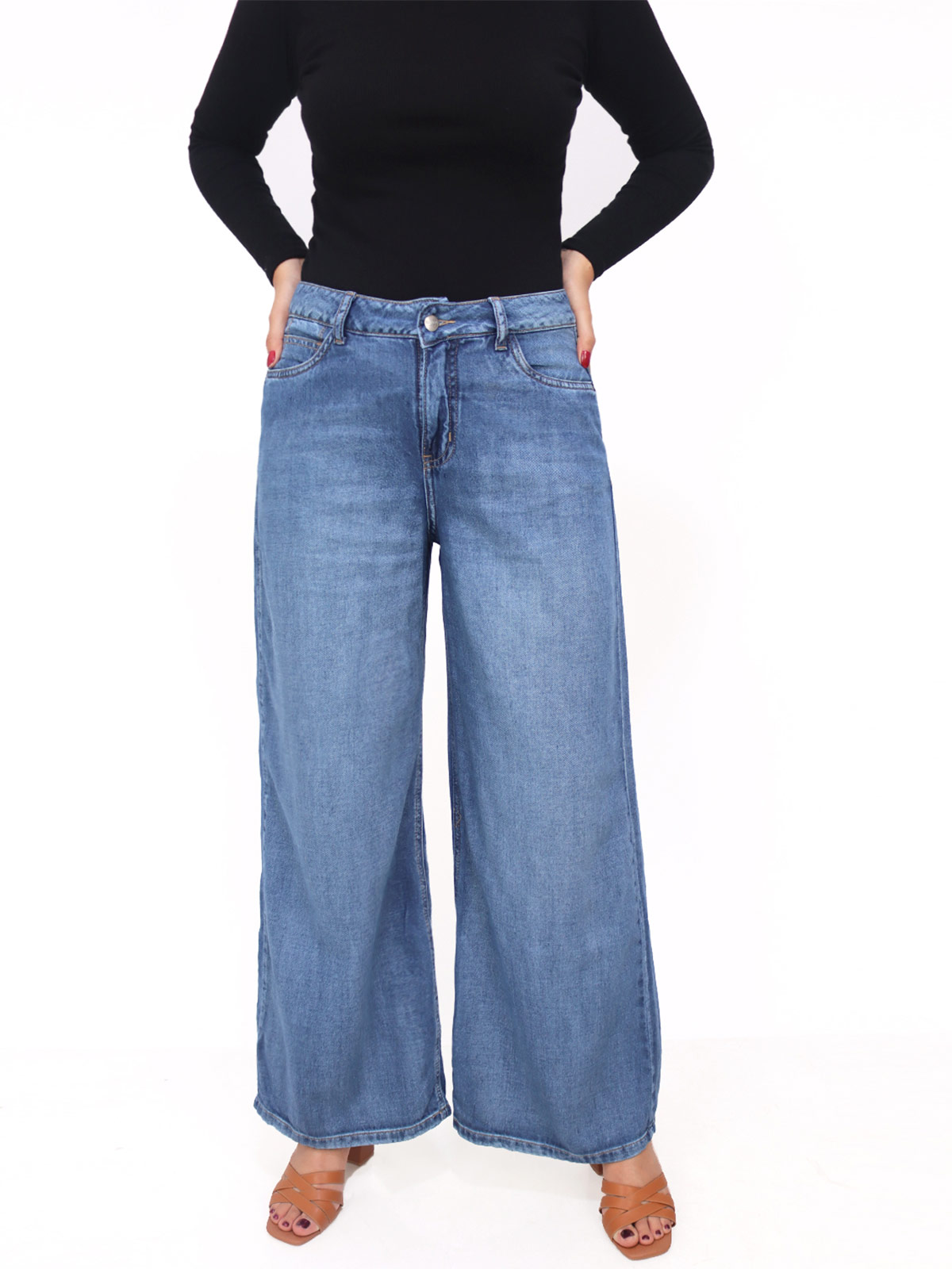 JEANS PALAZZO MUJER KAYRA POBLET PERFECT FIT - 1