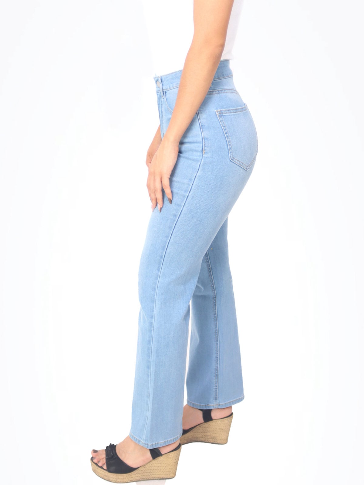 JEANS MUJER KAYRA POBLET PERFECT FIT FLARE CROPED - 2