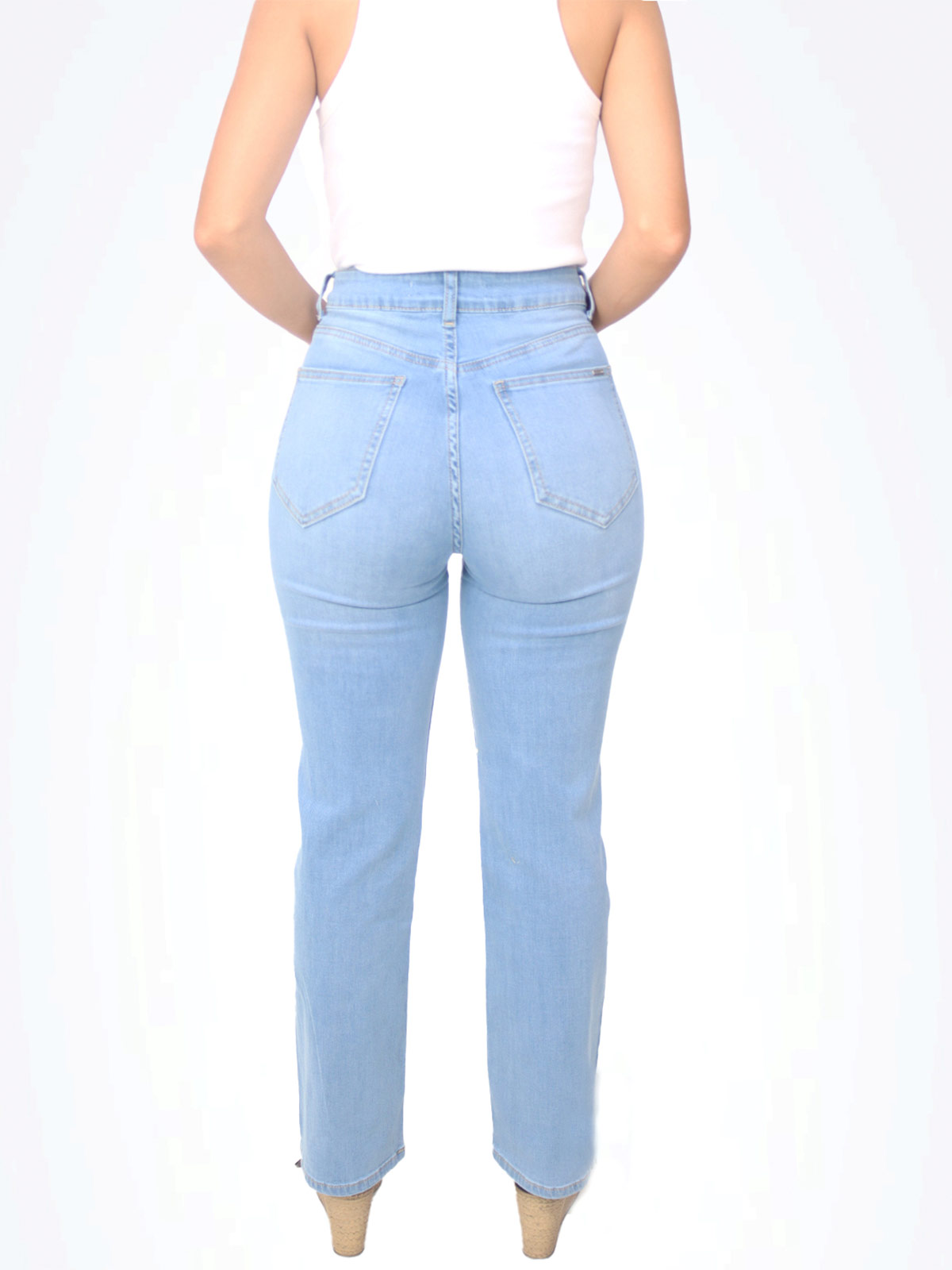 JEANS MUJER KAYRA POBLET PERFECT FIT FLARE CROPED - 3