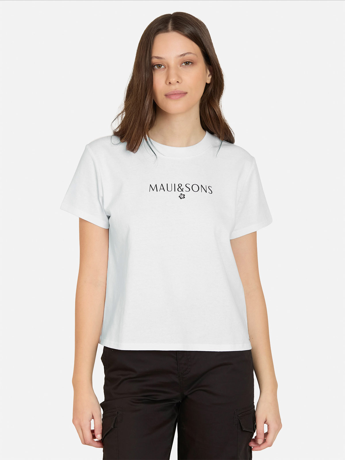 POLO MANGA CORTA MUJER MAUI AND SONS LISO - 2