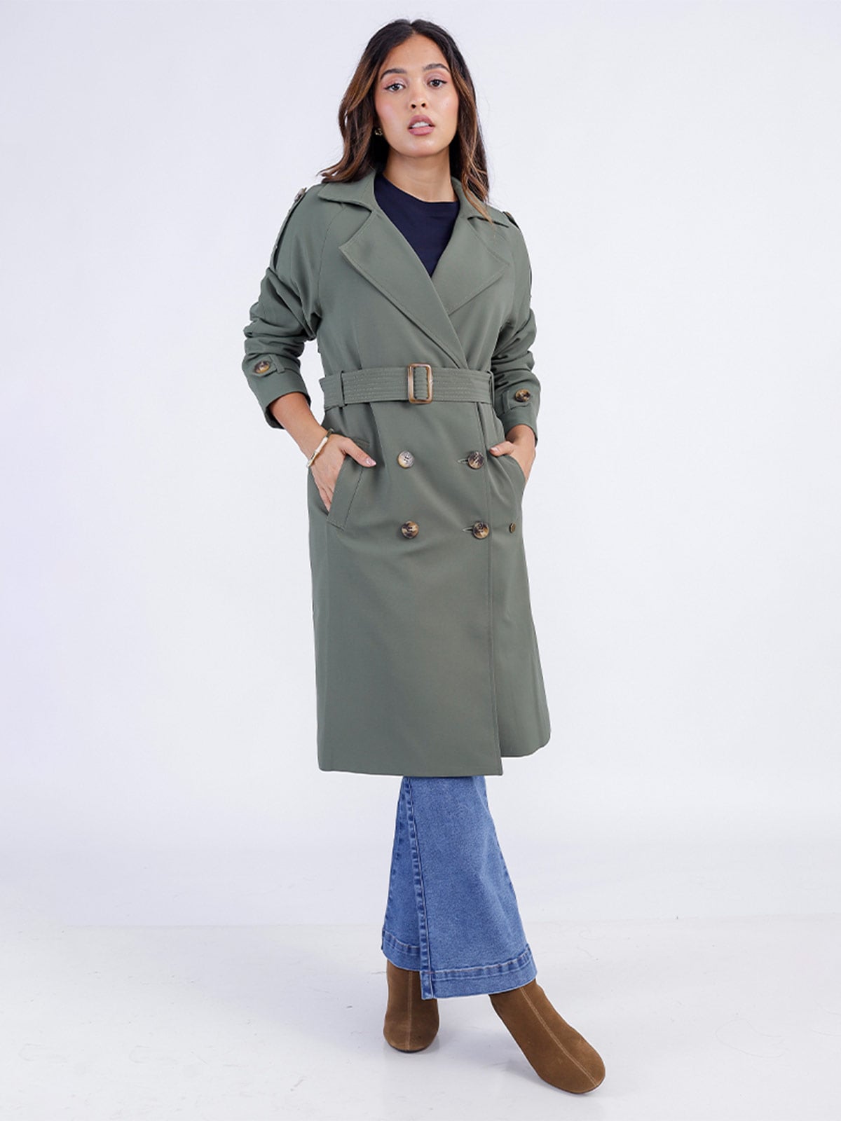 TRENCH LARGO MUJER SODA BLUES BEATRICE - 2