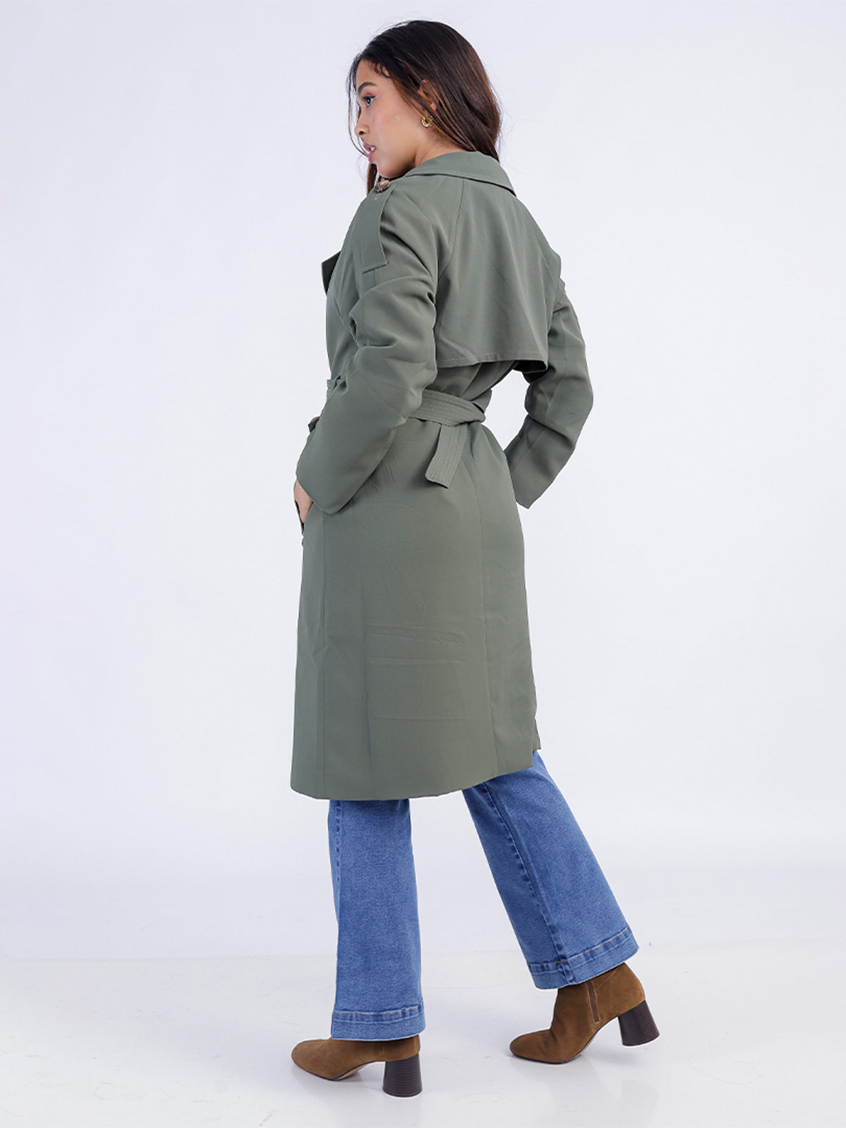 TRENCH LARGO MUJER SODA BLUES BEATRICE - 4