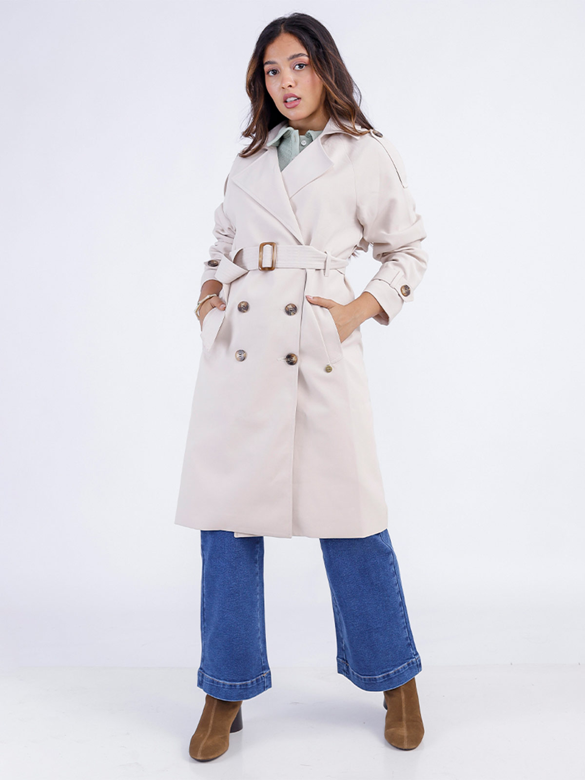 TRENCH LARGO MUJER SODA BLUES BEATRICE - 2
