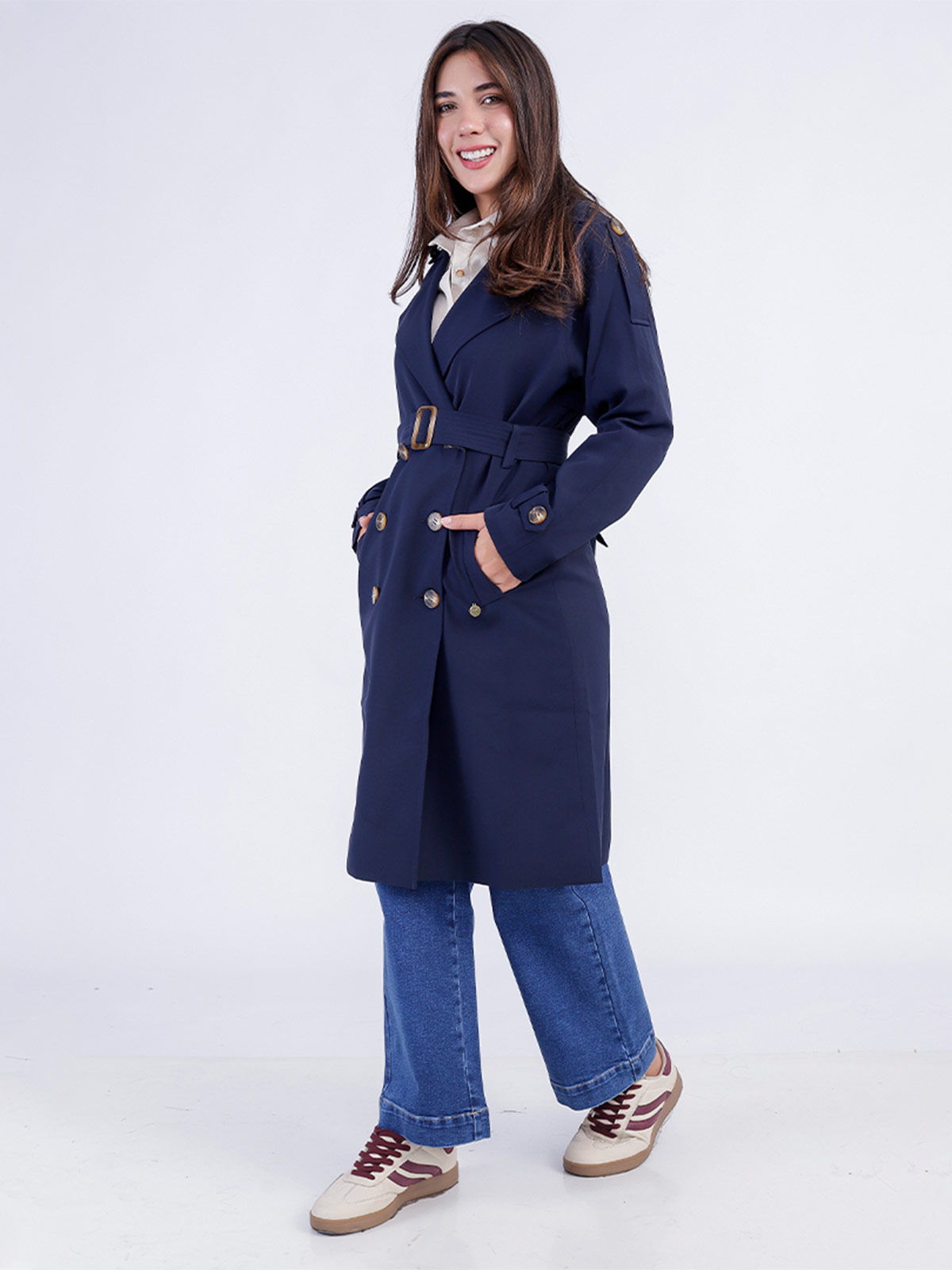 TRENCH LARGO MUJER SODA BLUES BEATRICE - 3