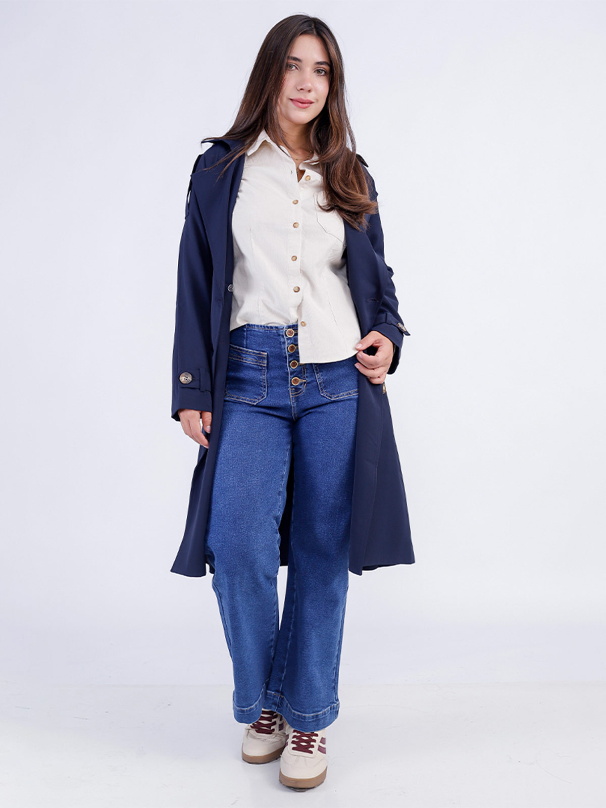 TRENCH LARGO MUJER SODA BLUES BEATRICE - 1