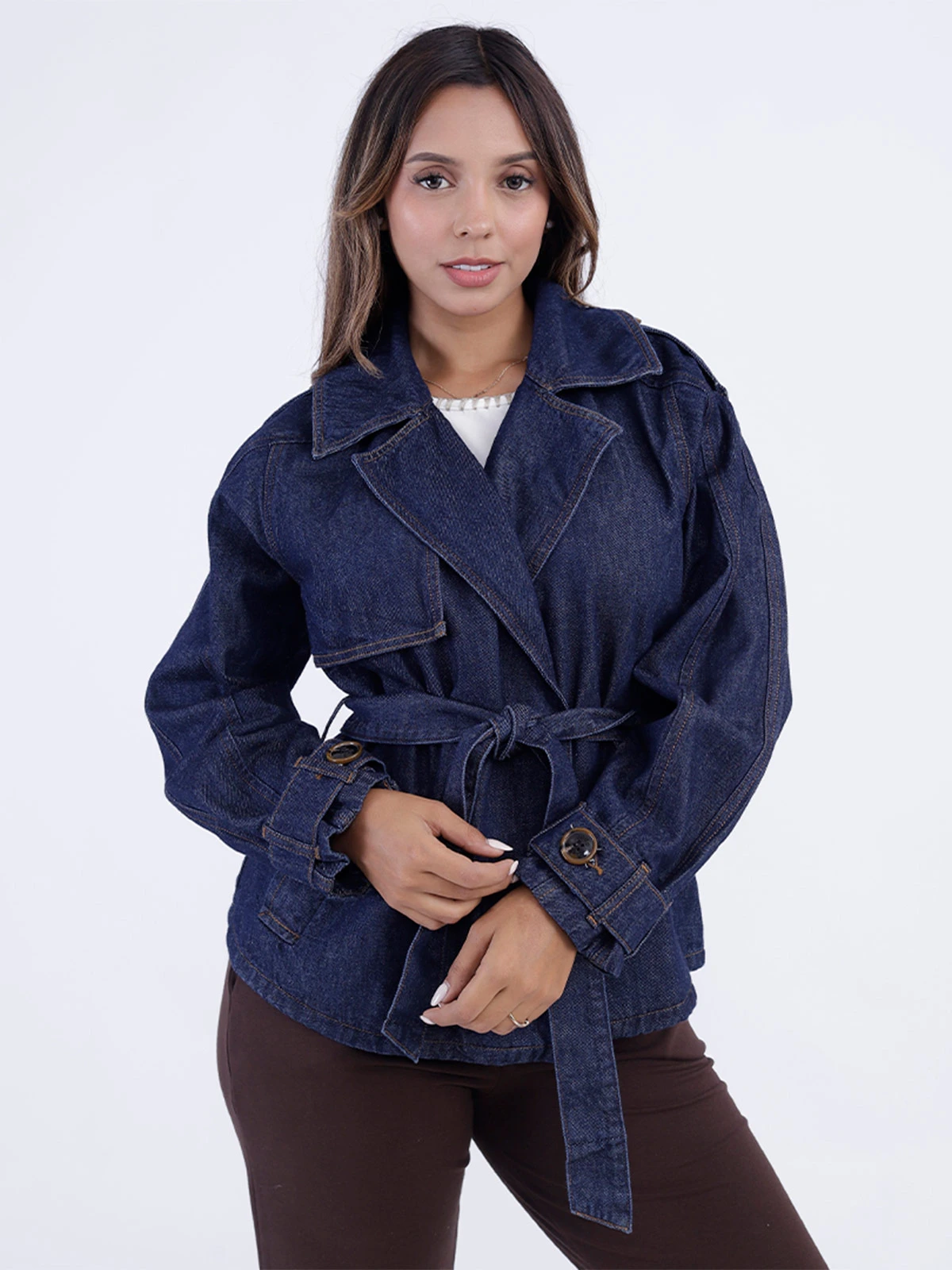 TRENCH CORTO MUJER SODA BLUES DANIA - 2