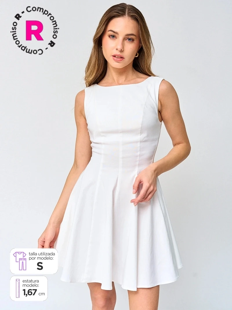 VESTIDO CORTO MUJER INDEX - 1