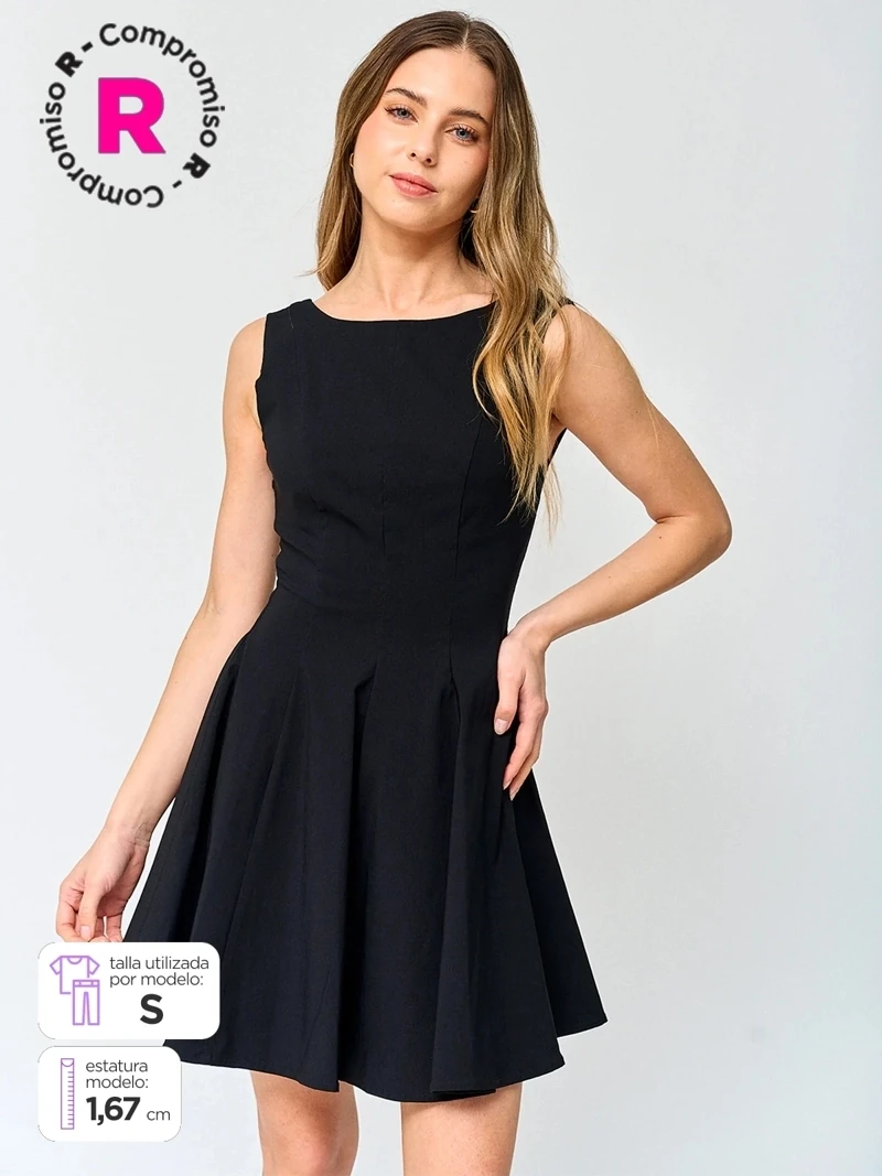VESTIDO CORTO MUJER INDEX - 1