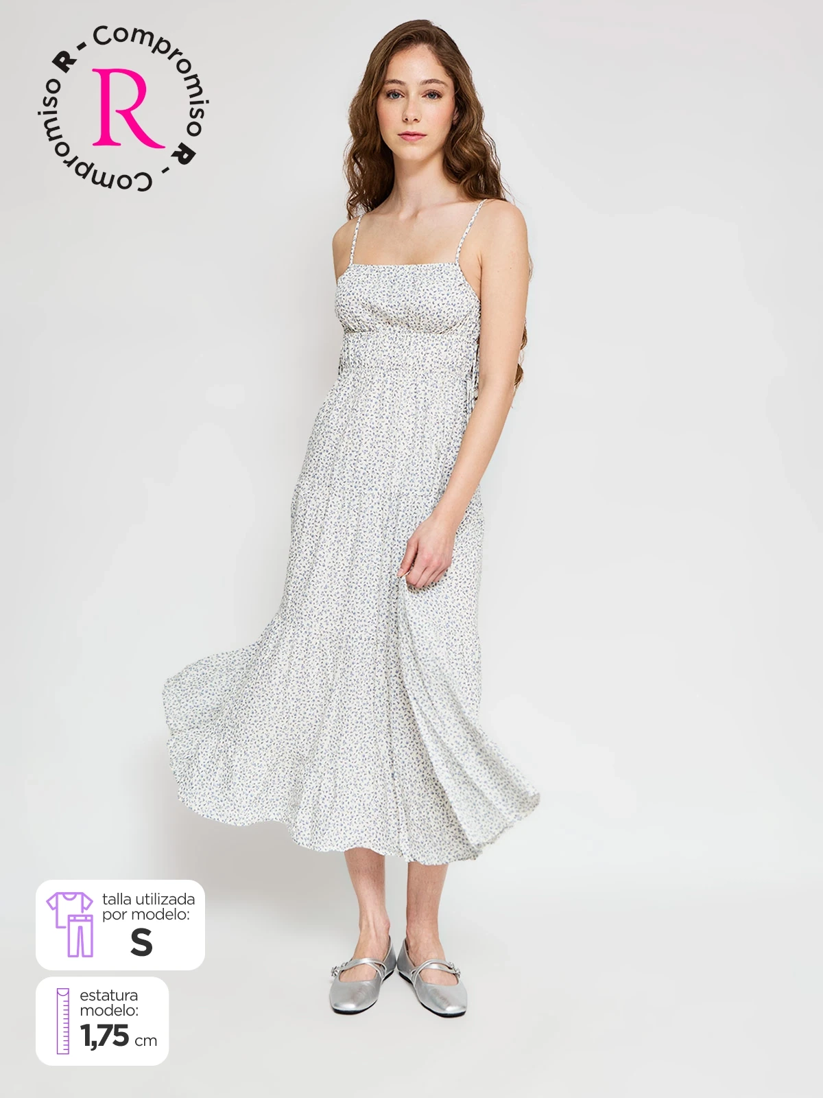 VESTIDO LARGO ALGODÓN MUJER INDEX - 1