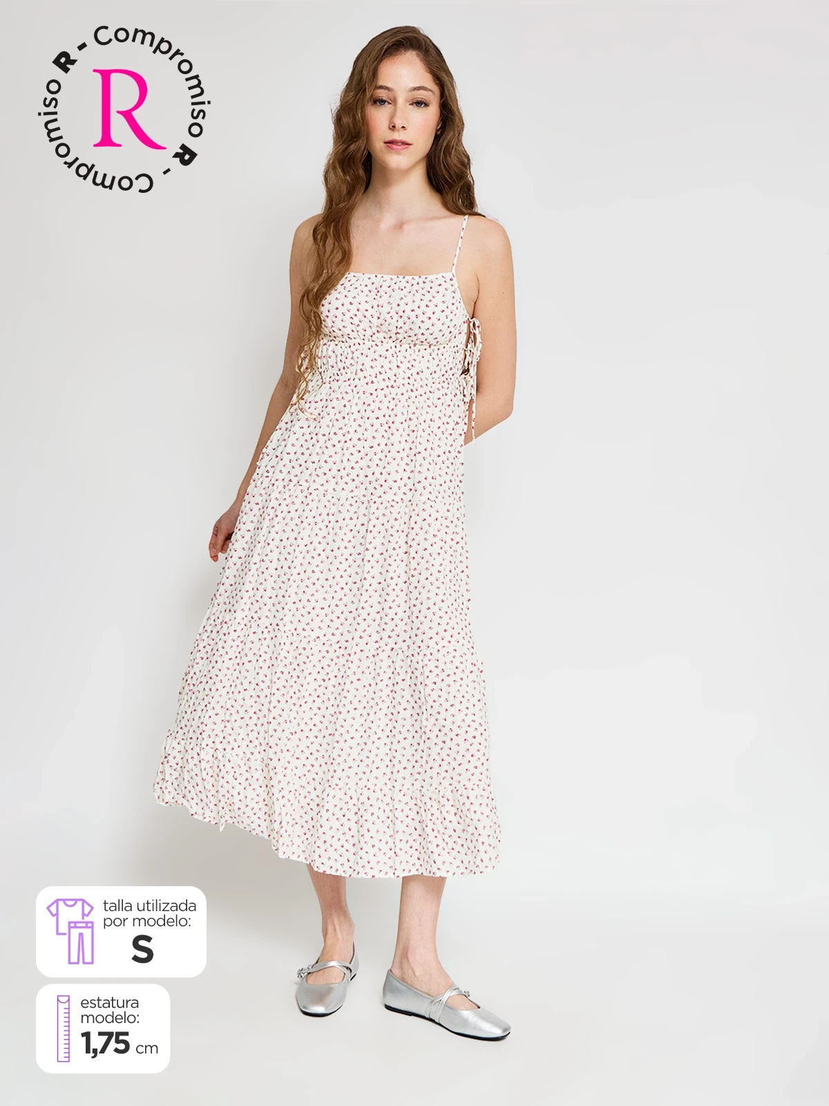 VESTIDO LARGO ALGODÓN MUJER INDEX - 1