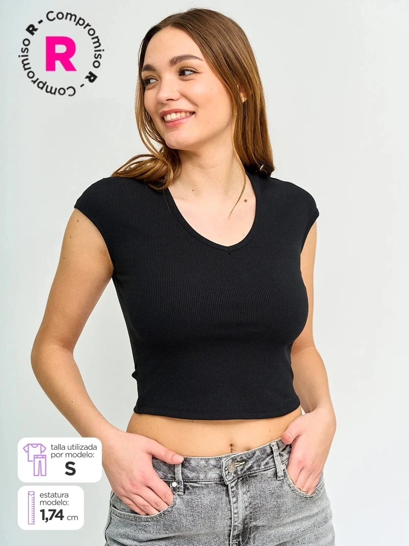 POLO SIN MANGAS ALGODÓN MUJER INDEX - 1