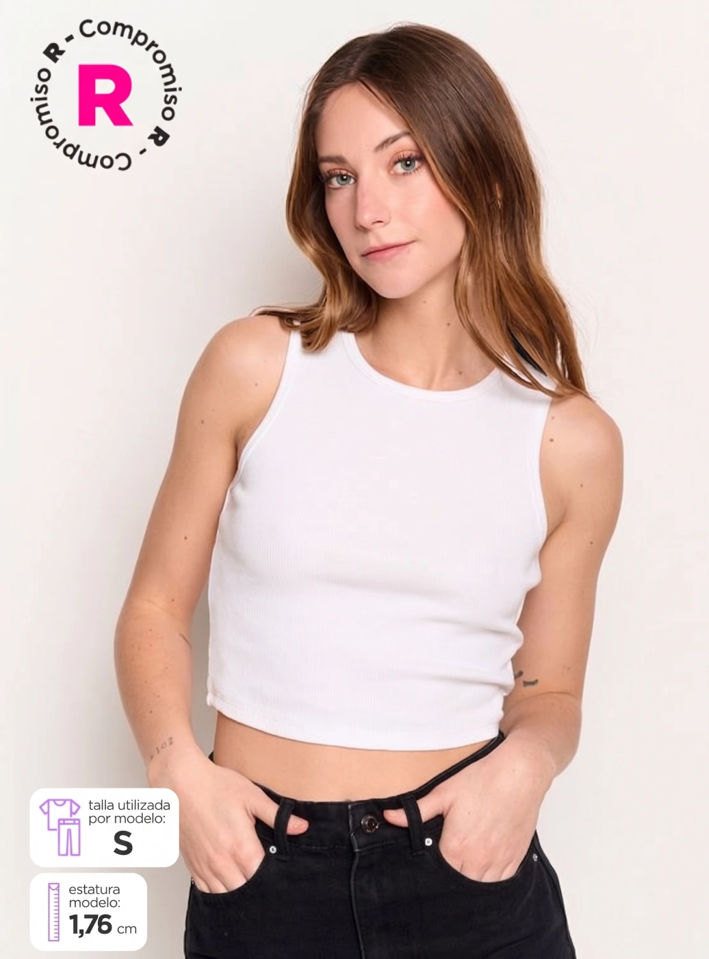 POLO SIN MANGAS ALGODÓN MUJER INDEX BÁSICA - 1