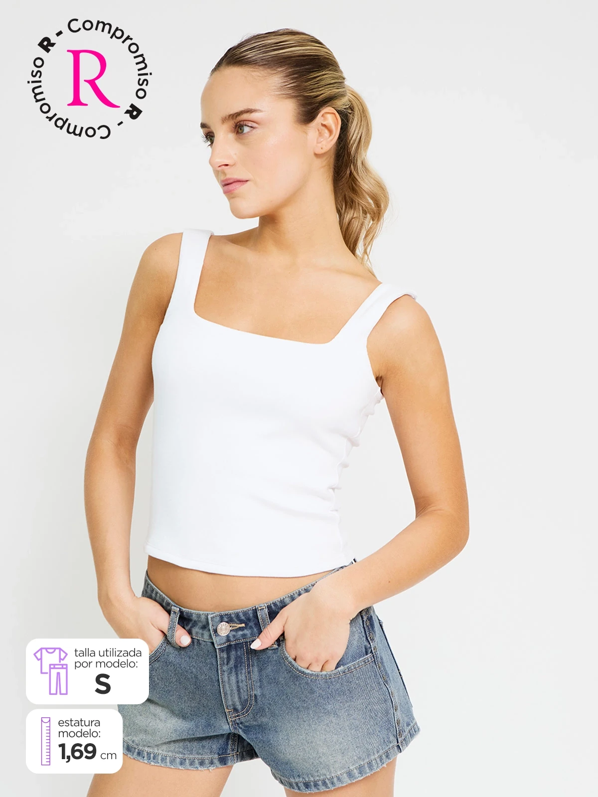 POLO SIN MANGAS ALGODÓN MUJER INDEX - 1