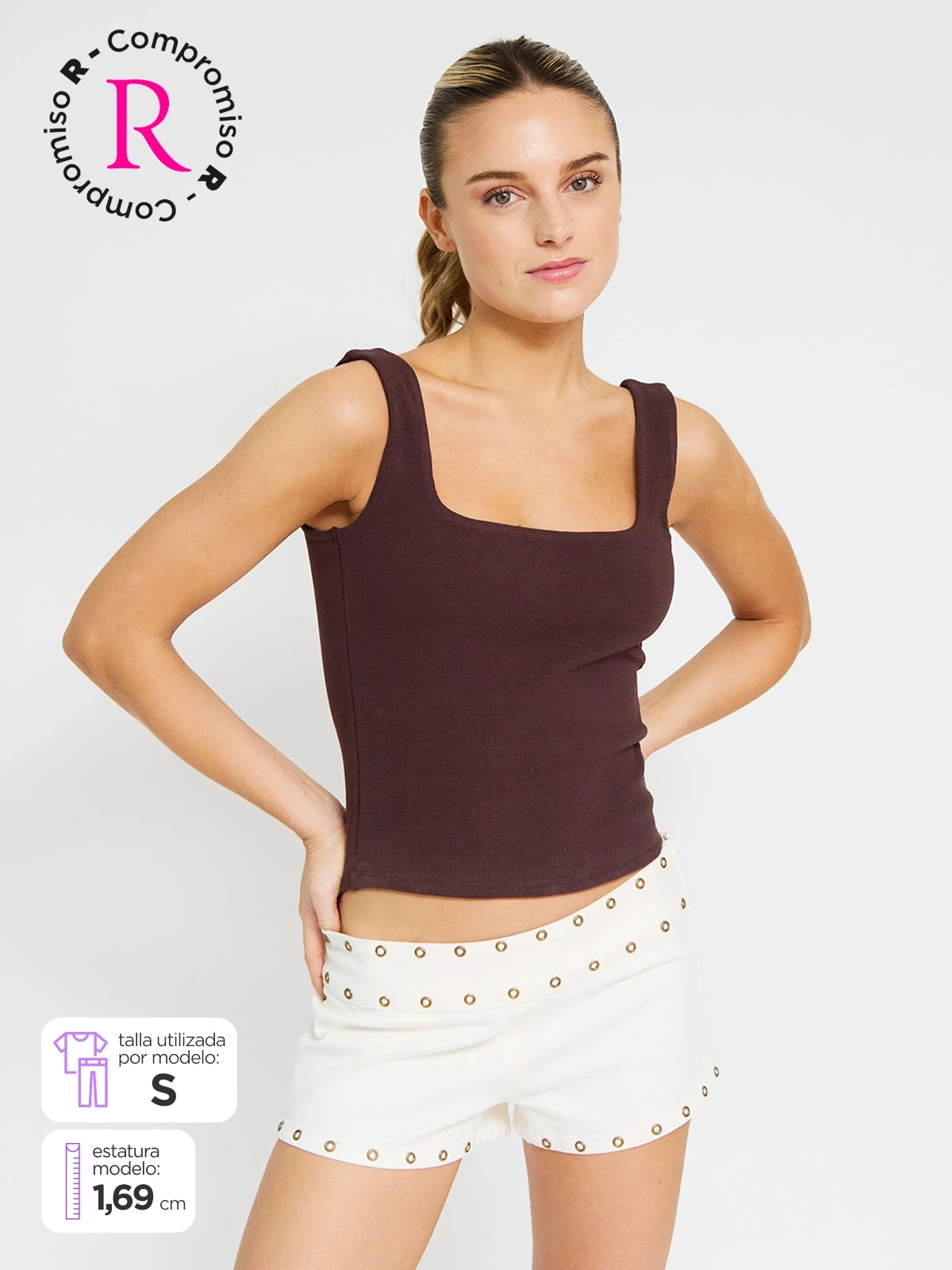 POLO SIN MANGAS ALGODÓN MUJER INDEX - 1