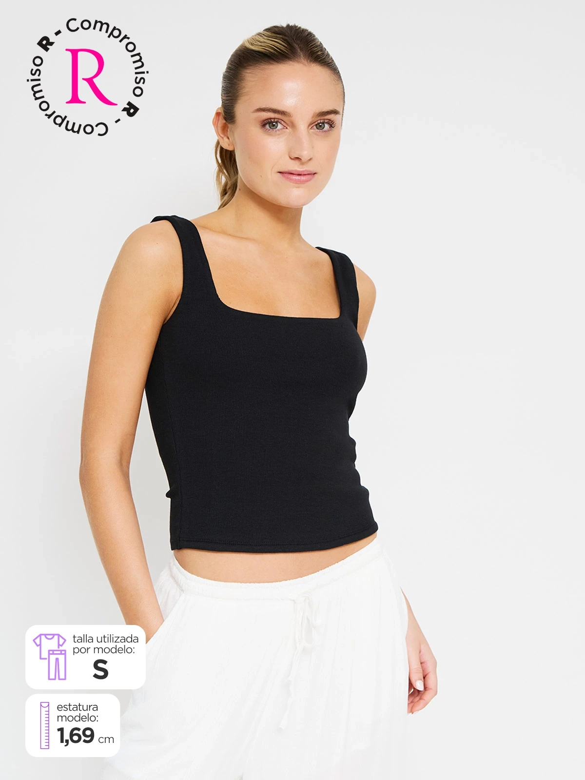 POLO SIN MANGAS ALGODÓN MUJER INDEX - 1