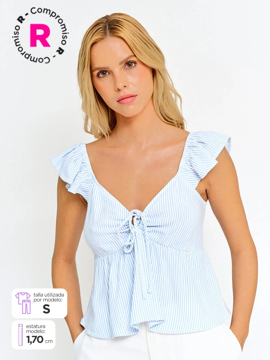 BLUSA SIN MANGAS MUJER INDEX - 1