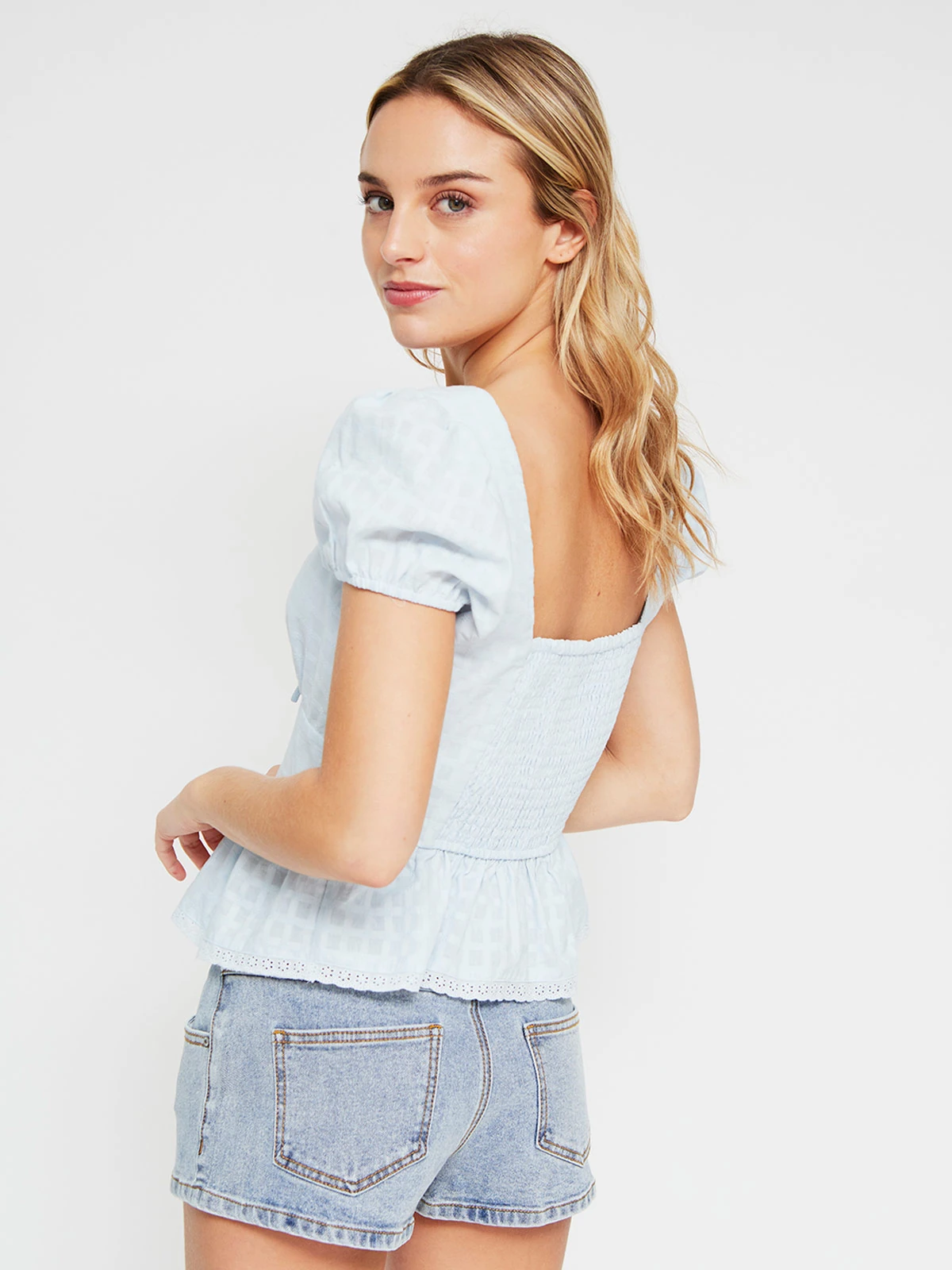 BLUSA MANGA CORTA ALGODÓN MUJER INDEX - 2