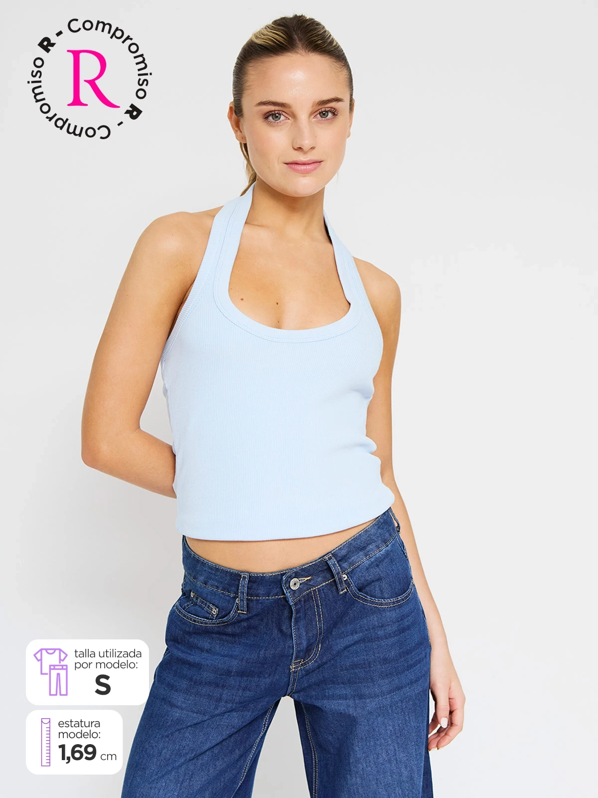 POLO SIN MANGAS ALGODÓN MUJER INDEX - 1