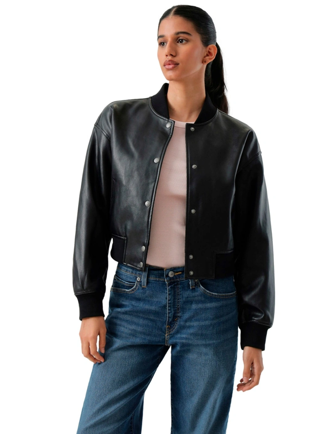 CASACA MUJER LEVI'S CROPPED VARSITY BOMBER - 3