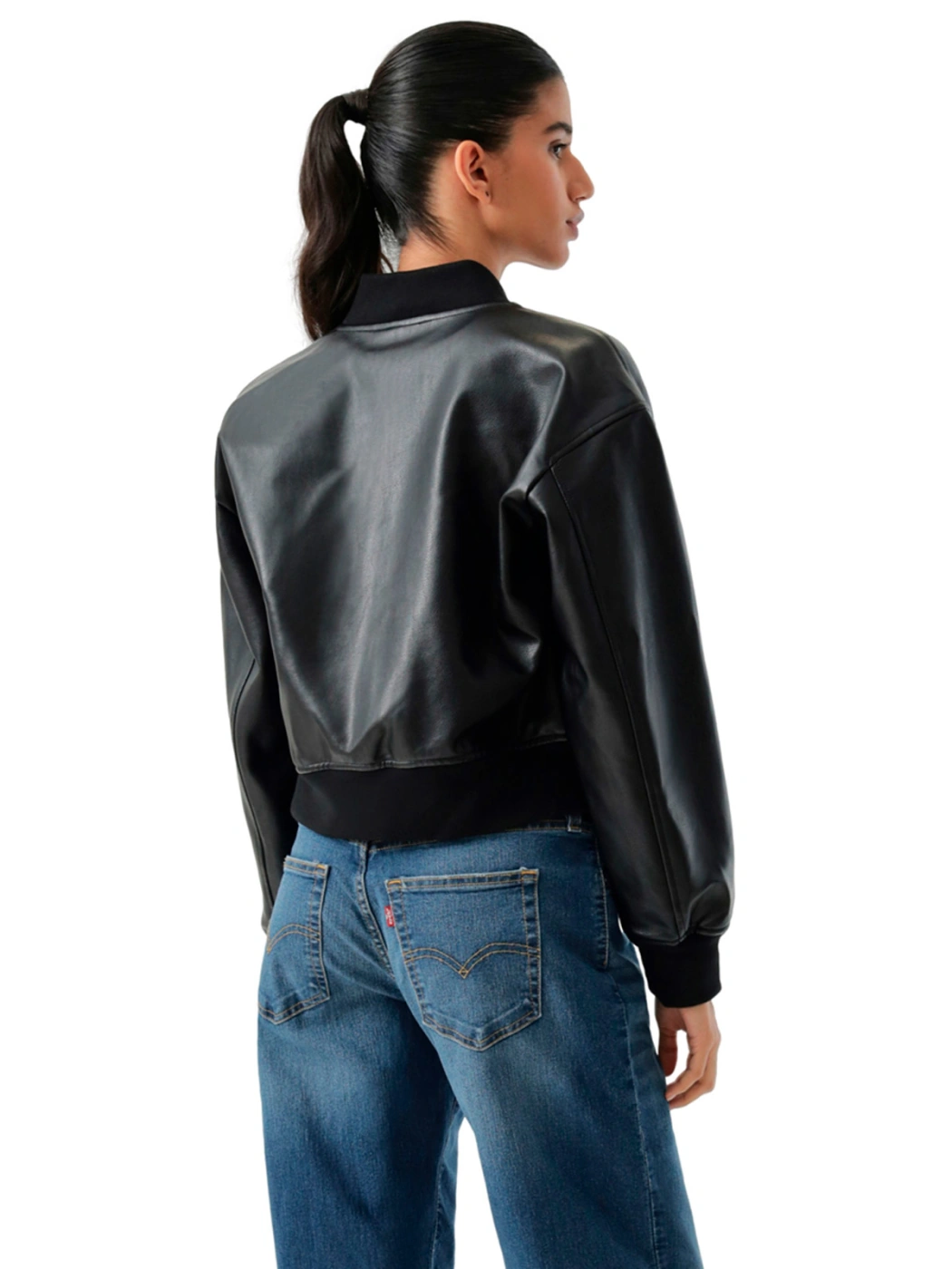 CASACA MUJER LEVI'S CROPPED VARSITY BOMBER - 5
