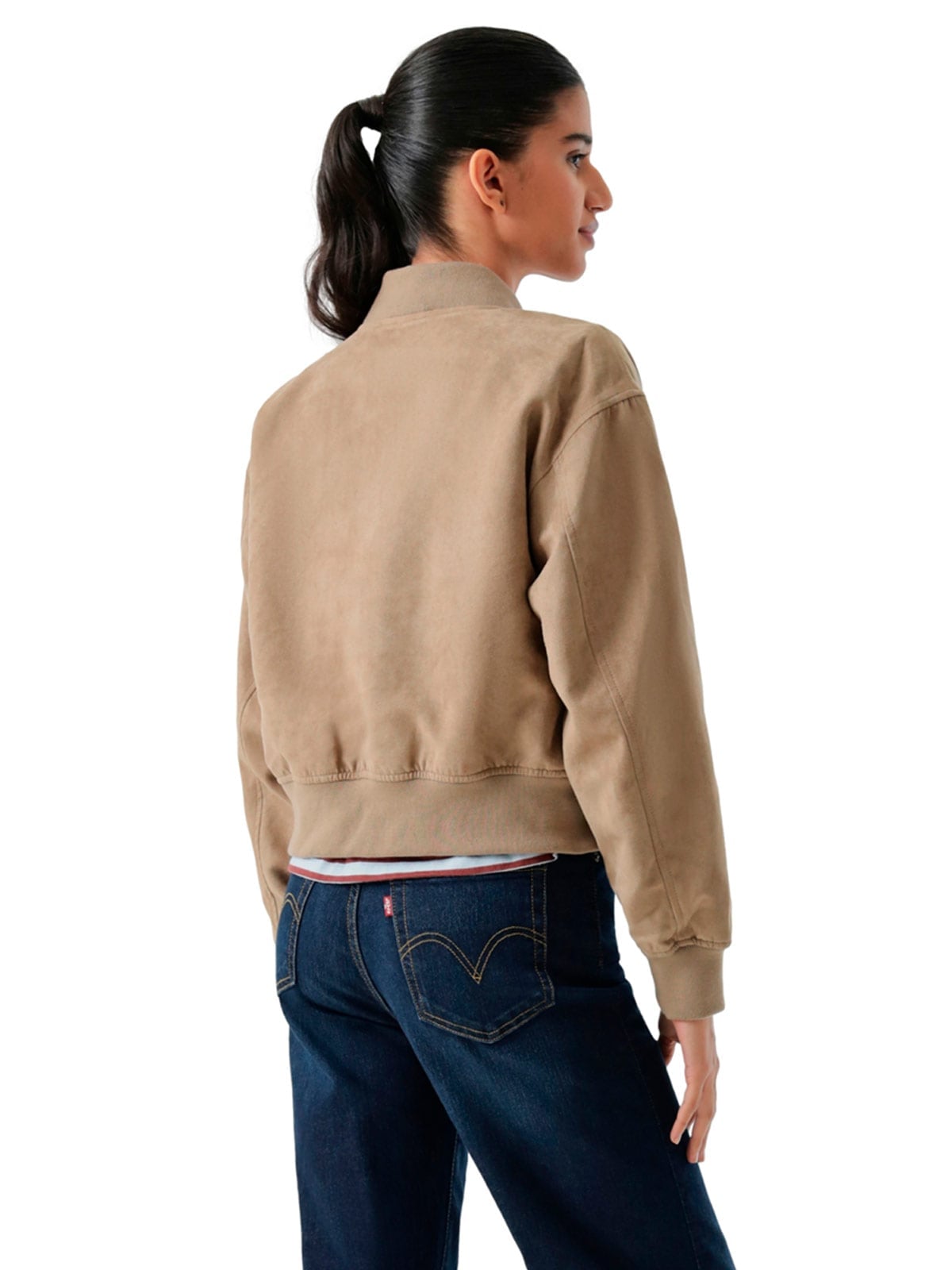 CASACA MUJER LEVI'S CROPPED VARSITY BOMBER - 4